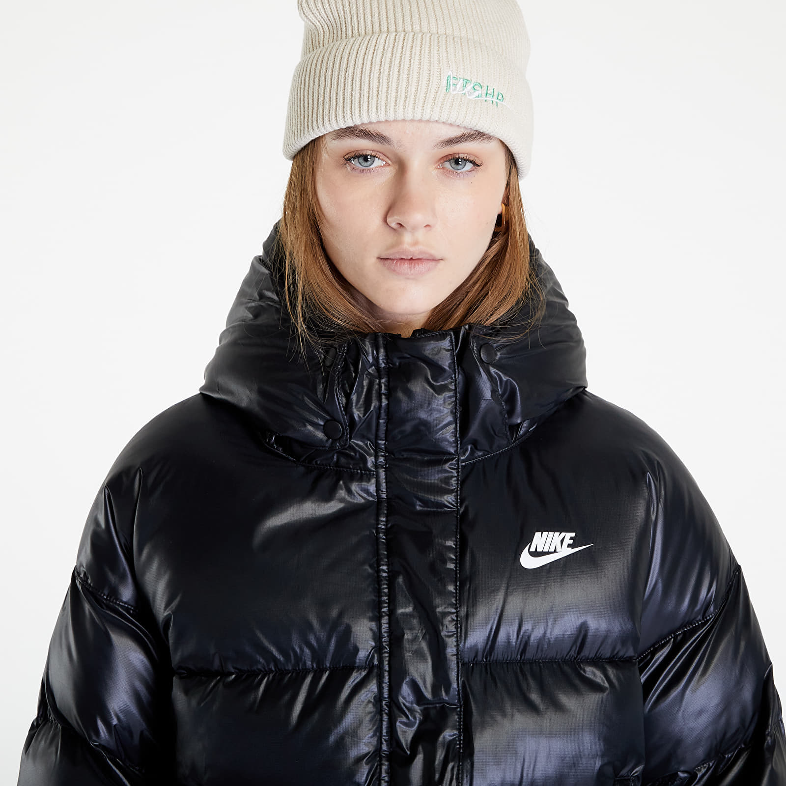 Kurtki Nike Sportswear Therma-FIT City Series Women's Synthetic-Fill Hooded Jacket Black
