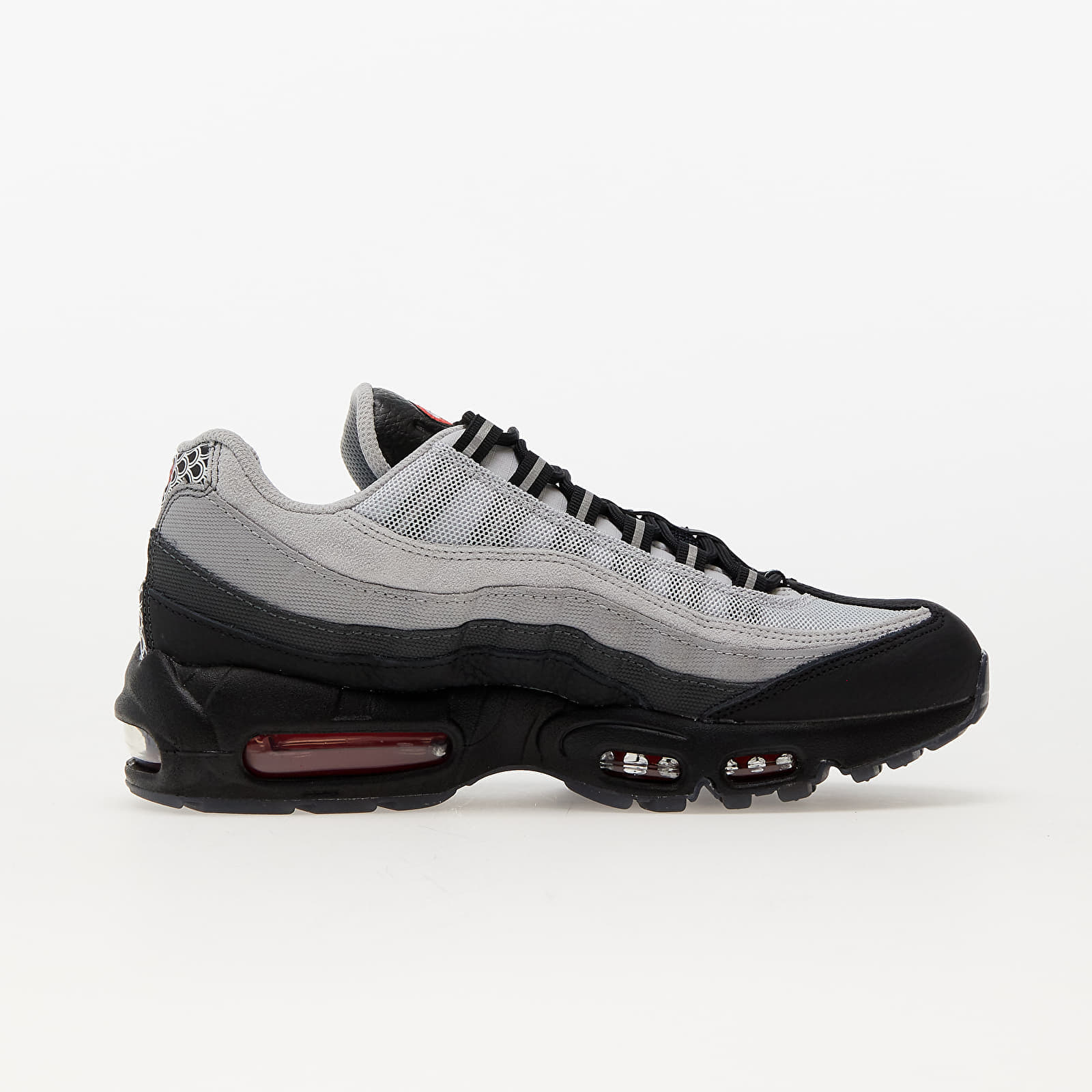 Men's sneakers and shoes Nike Air Max 95 Premium Black/ White-Pure Platinum-Lt Smoke Grey