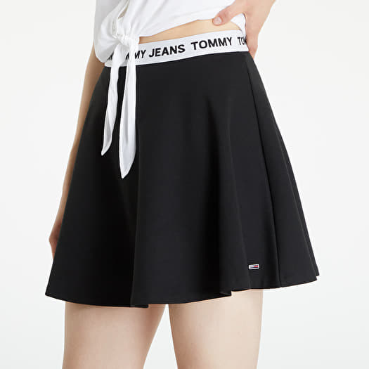 Black mini circle top skirt