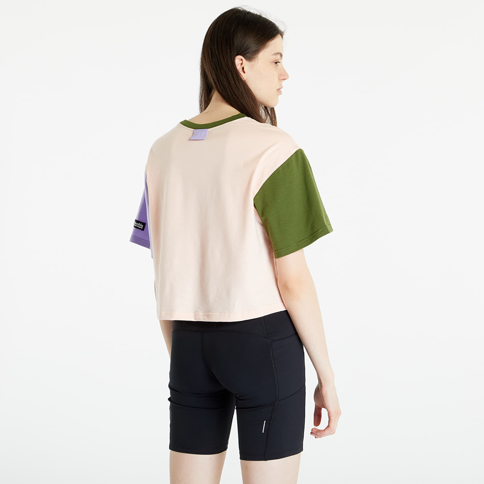 Trička Columbia Deschutes Valley™ Cropped Short Sleeve Tee Peach Blossom