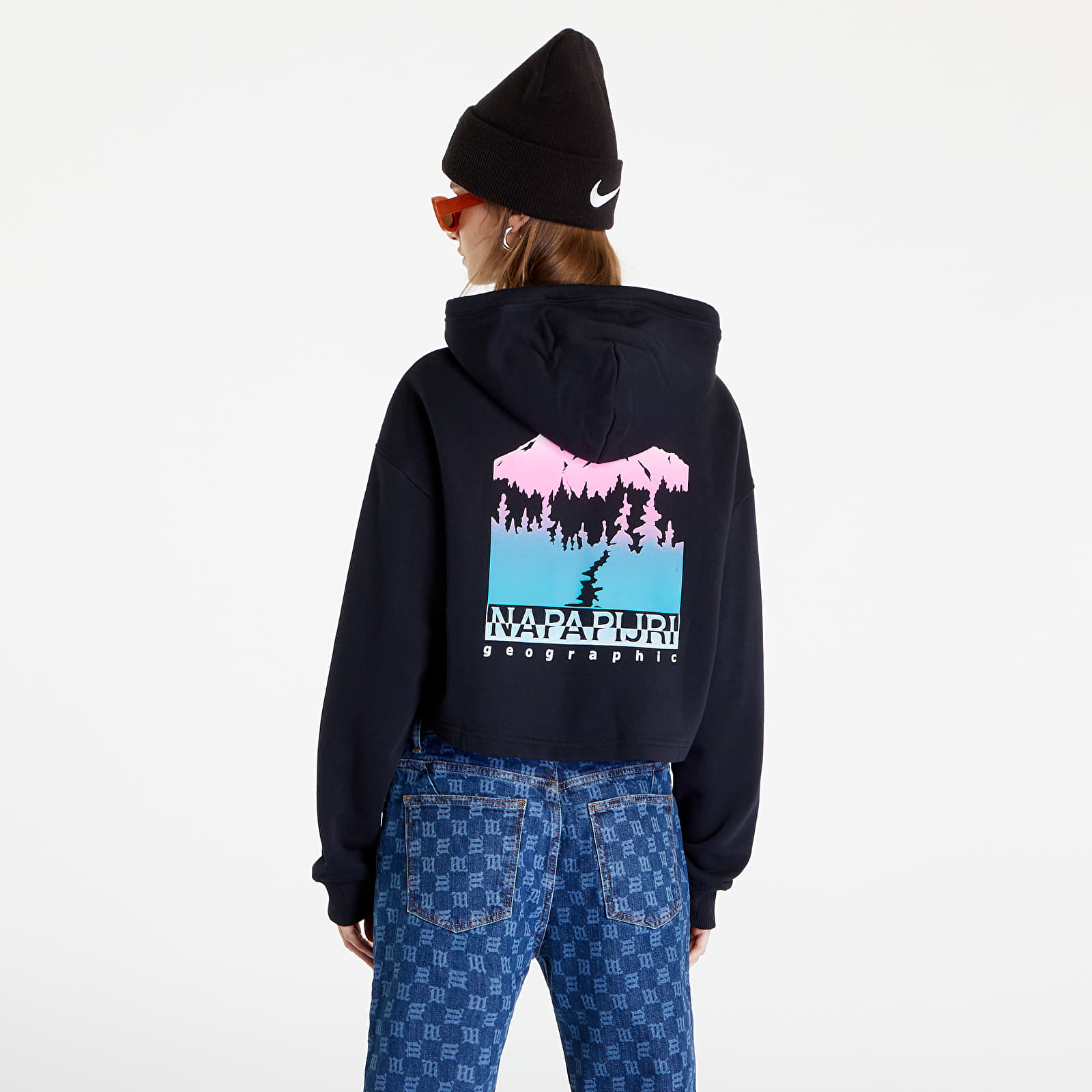 Vêtements pour femmes NAPAPIJRI Hockey Hoodie Crop Black