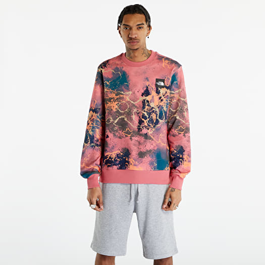 Pink north face sweatshirt top