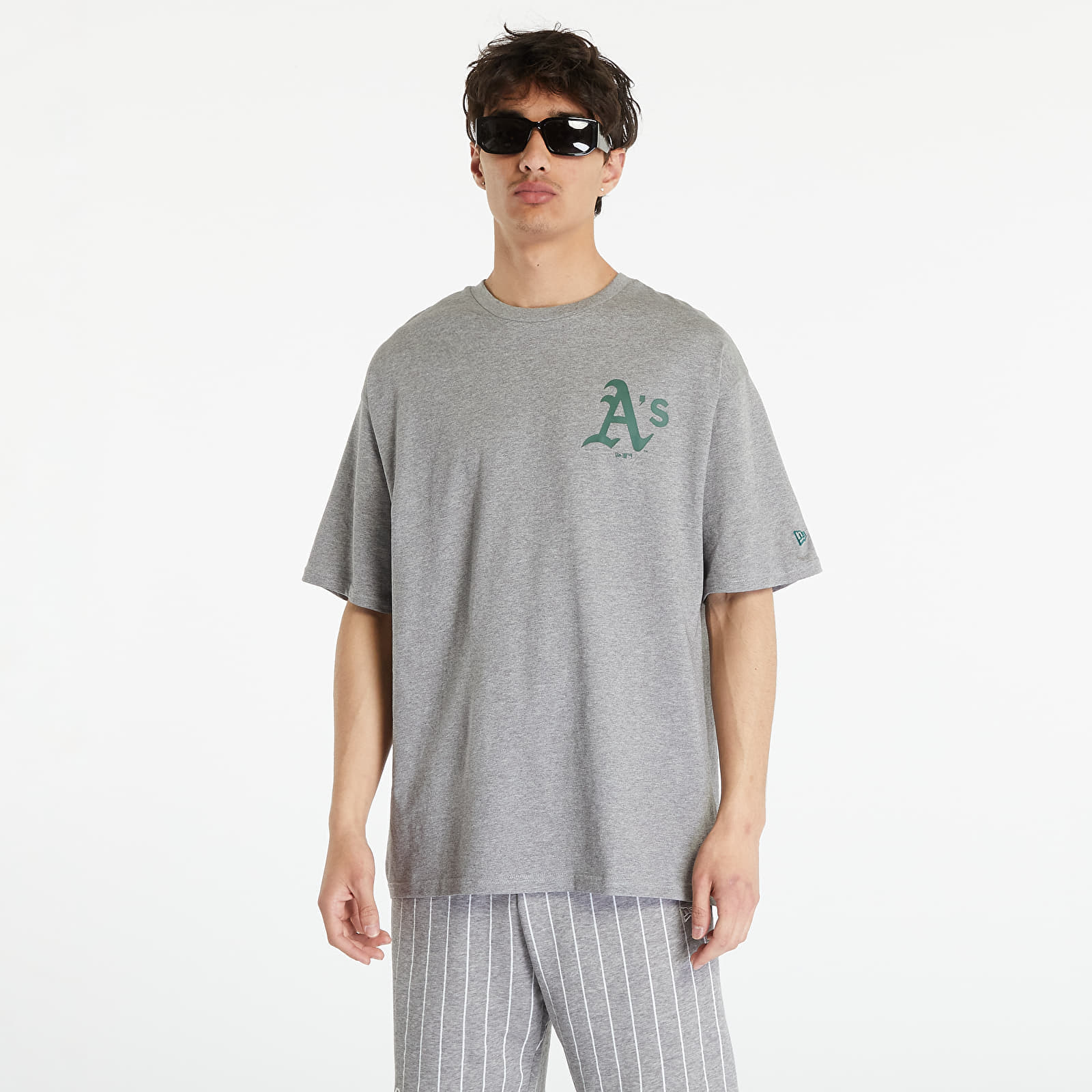 T-shirts  New Era Oakland Athletics MLB Ice Cream Oversized T-Shirt Heather Gray/ Dark Green