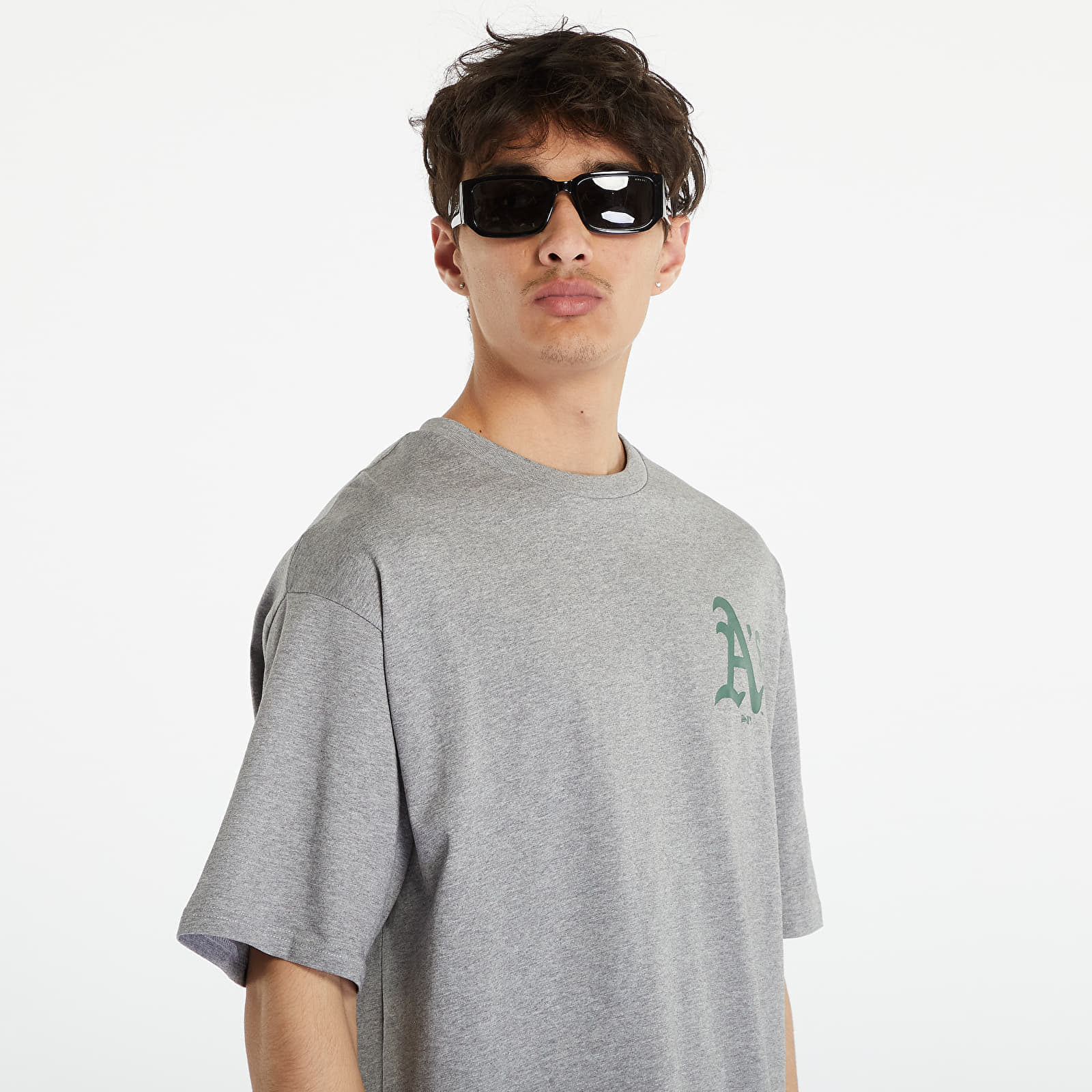 T-shirts  New Era Oakland Athletics MLB Ice Cream Oversized T-Shirt Heather Gray/ Dark Green
