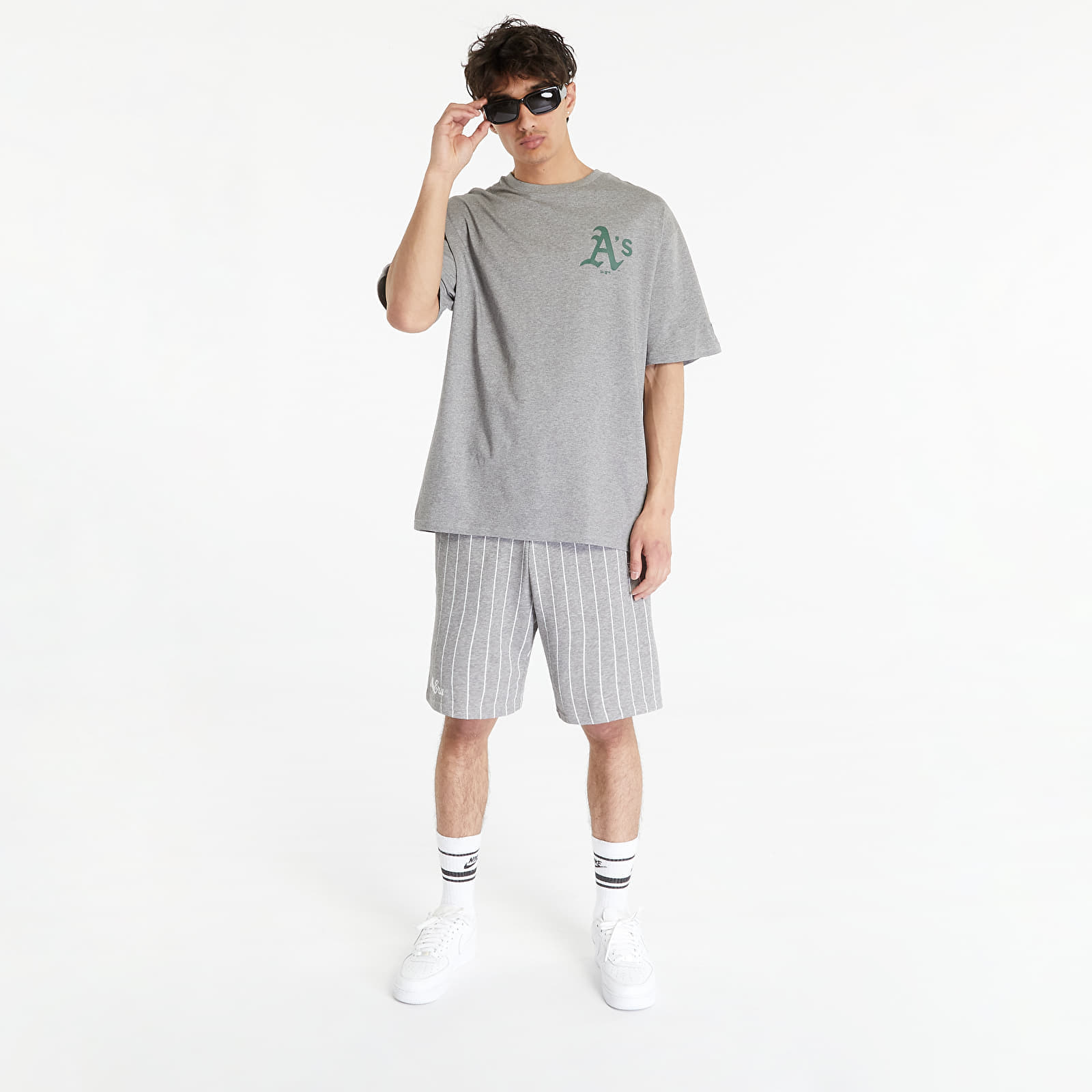 T-shirts  New Era Oakland Athletics MLB Ice Cream Oversized T-Shirt Heather Gray/ Dark Green