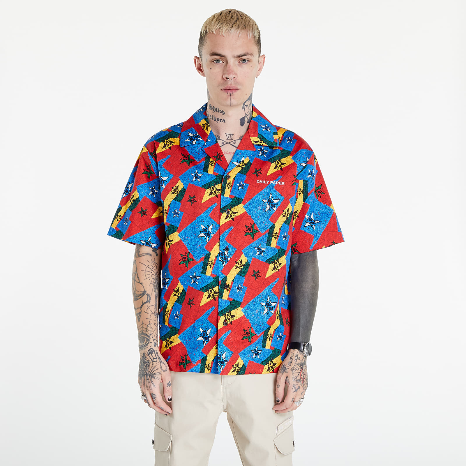 Shirts Daily Paper Reflag Shirt Red/ Blue/ Yellow Flag