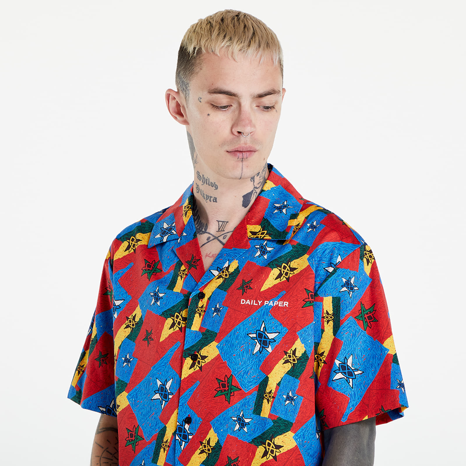 Shirts Daily Paper Reflag Shirt Red/ Blue/ Yellow Flag