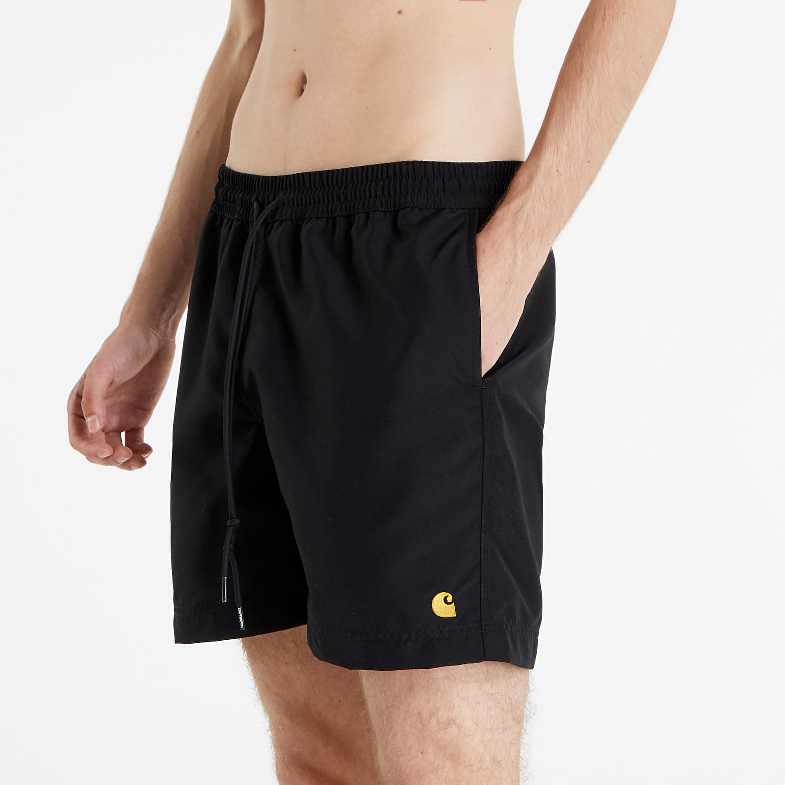 Swimsuit Carhartt WIP Chase Swim Trunks Black Gold Queens