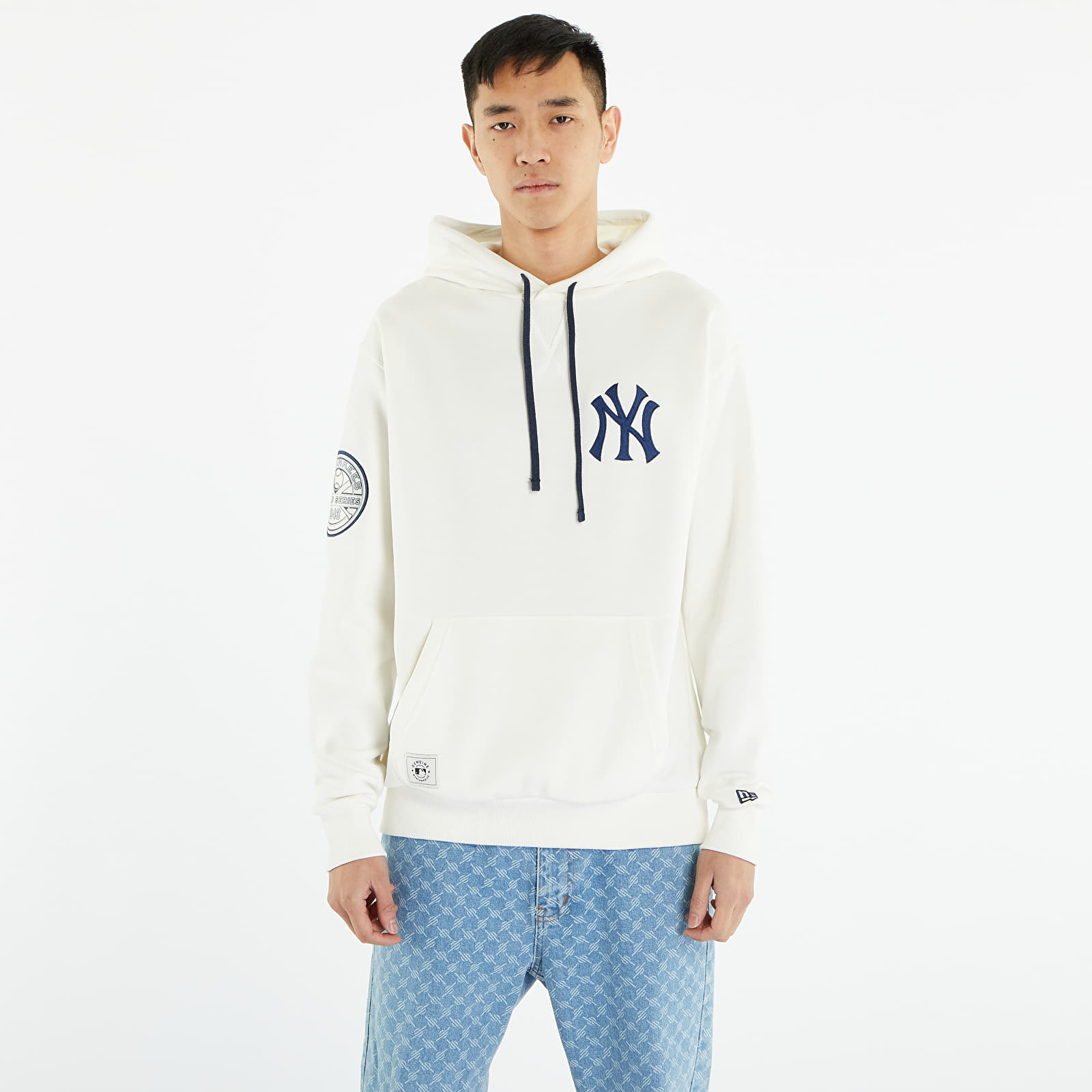 Hoodies en truien New Era New York Yankees MLB Heritage Oversized Hoodie Open White