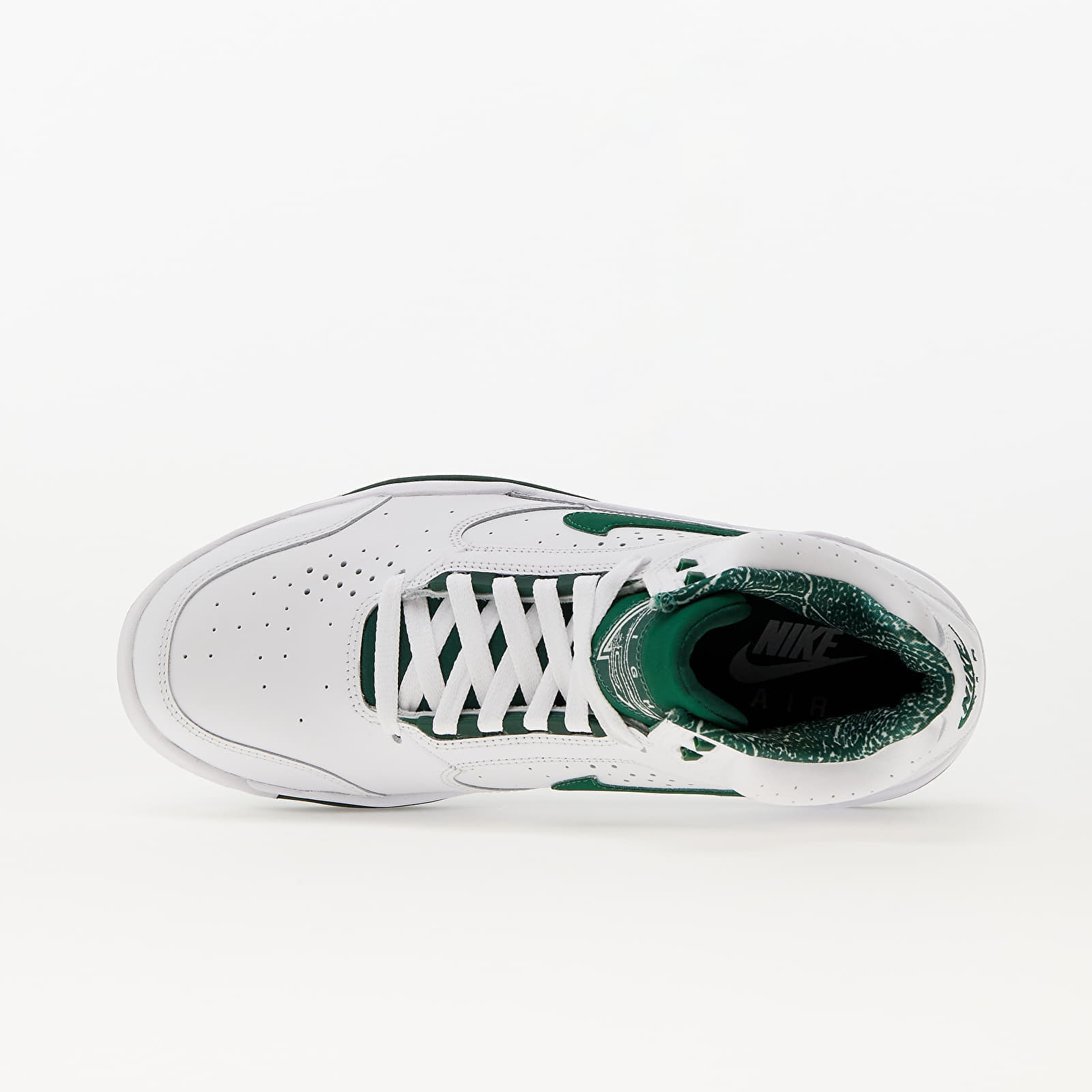 Zapatillas Hombre Nike Air Flight Lite Mid White/ Gorge Green