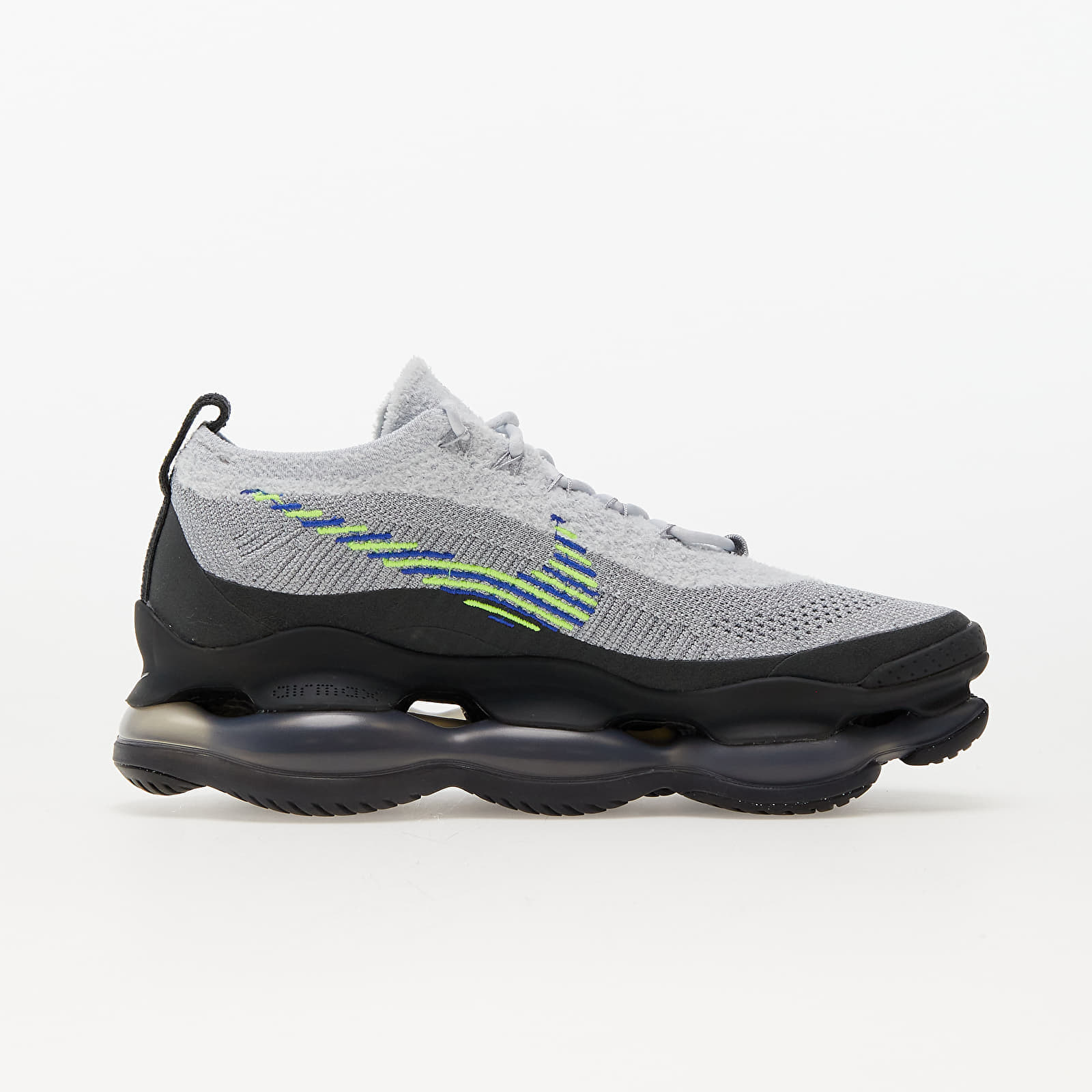 Sneakers och skor för män Nike Air Max Scorpion Flyknit Wolf Grey/ Volt-Wolf Grey-Dk Smoke Grey