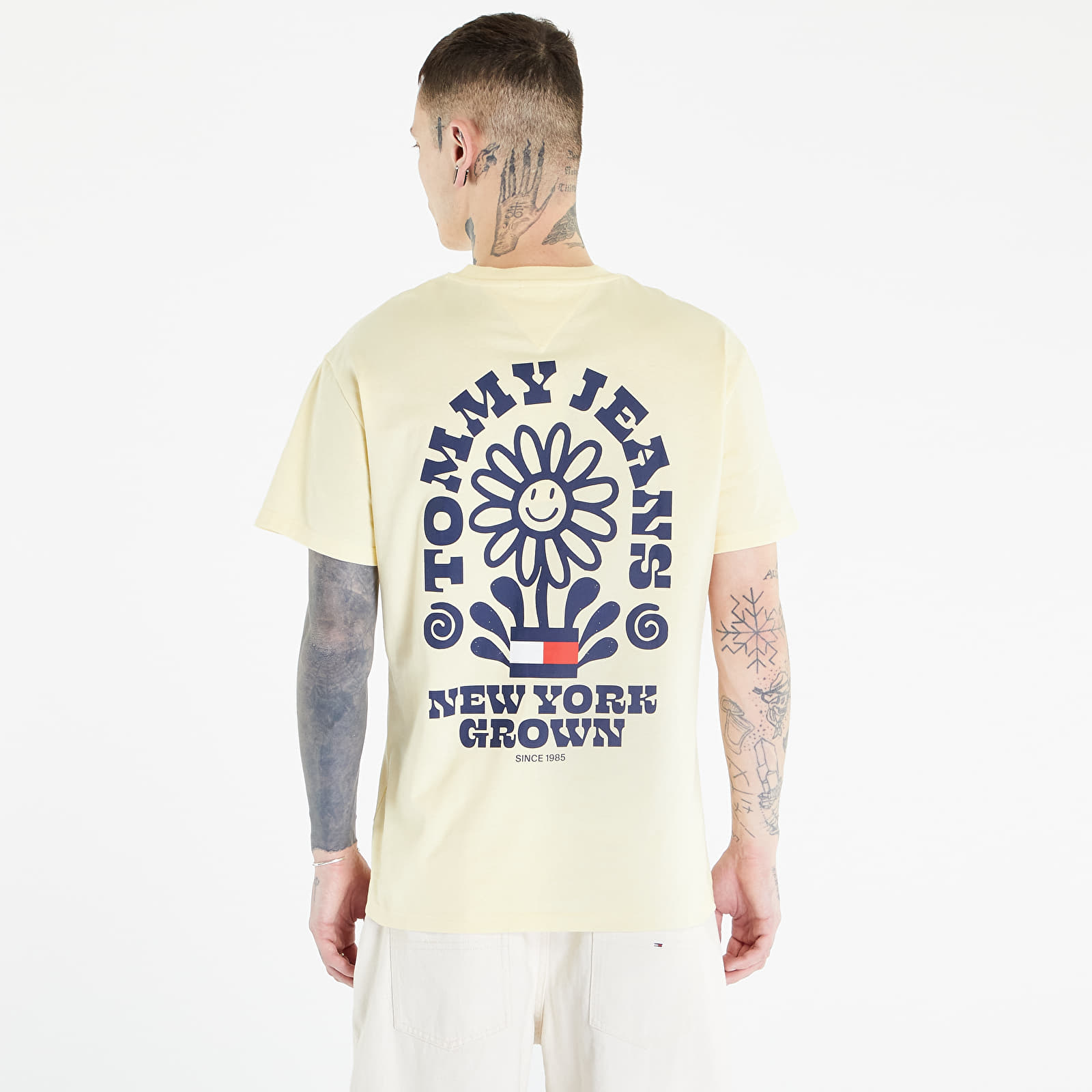 Tričká TOMMY JEANS Homegrown Plant T-Shirt Lemon Zest