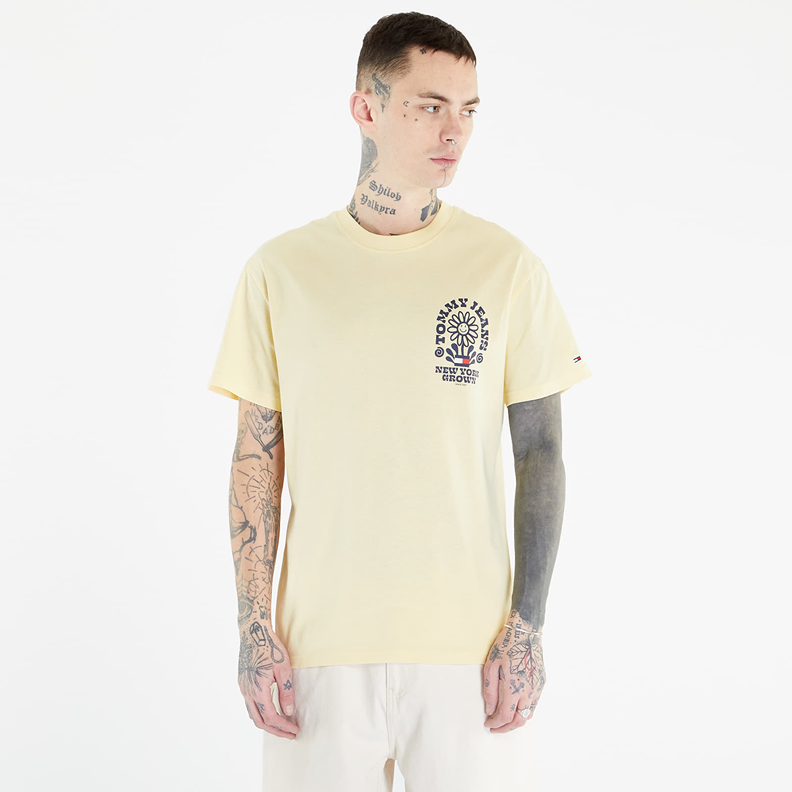 Tričká TOMMY JEANS Homegrown Plant T-Shirt Lemon Zest