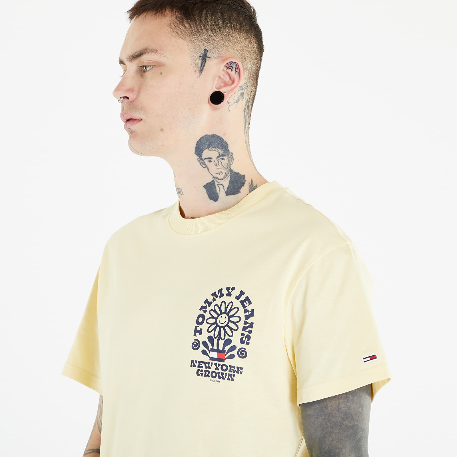 Tričká TOMMY JEANS Homegrown Plant T-Shirt Lemon Zest