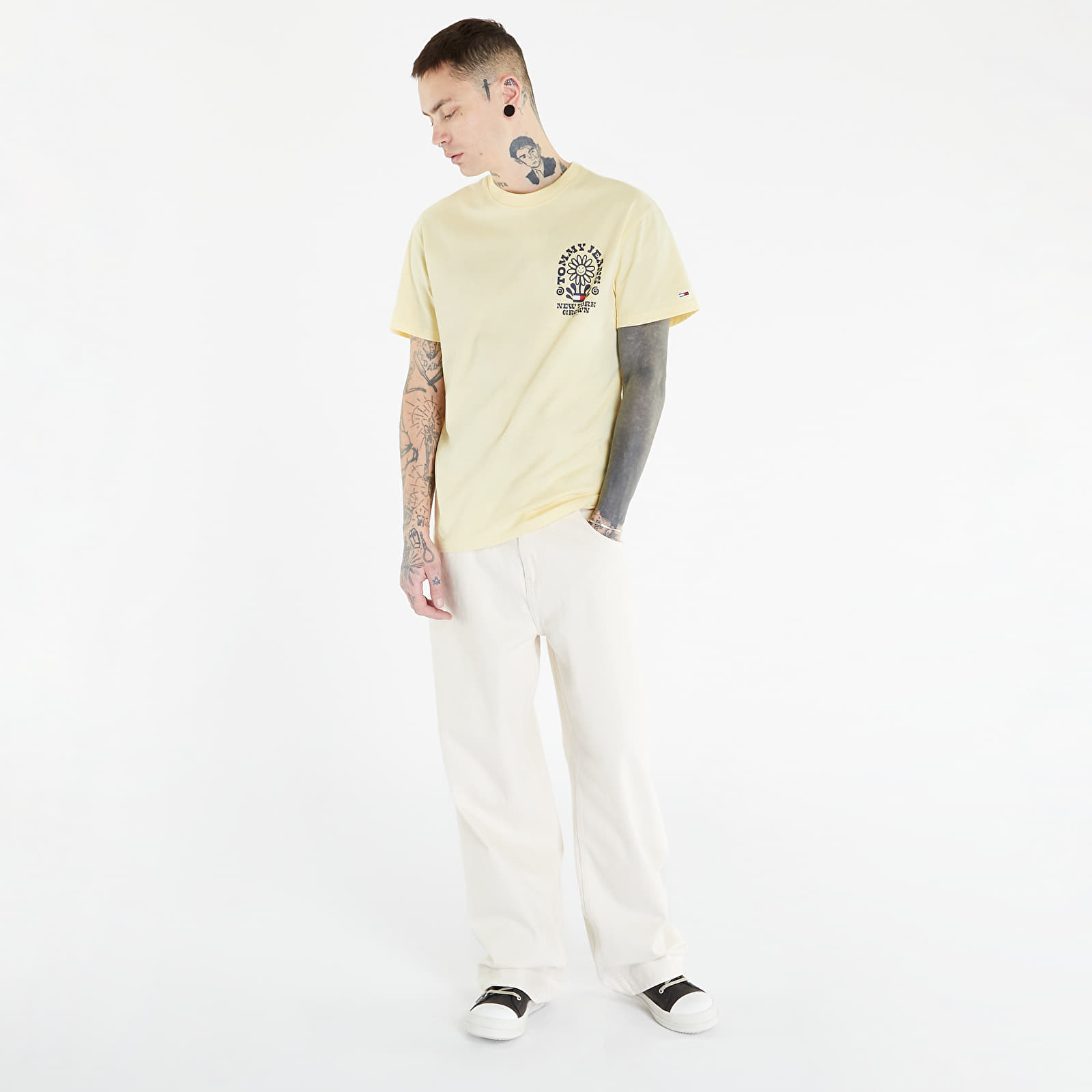 Tričká TOMMY JEANS Homegrown Plant T-Shirt Lemon Zest