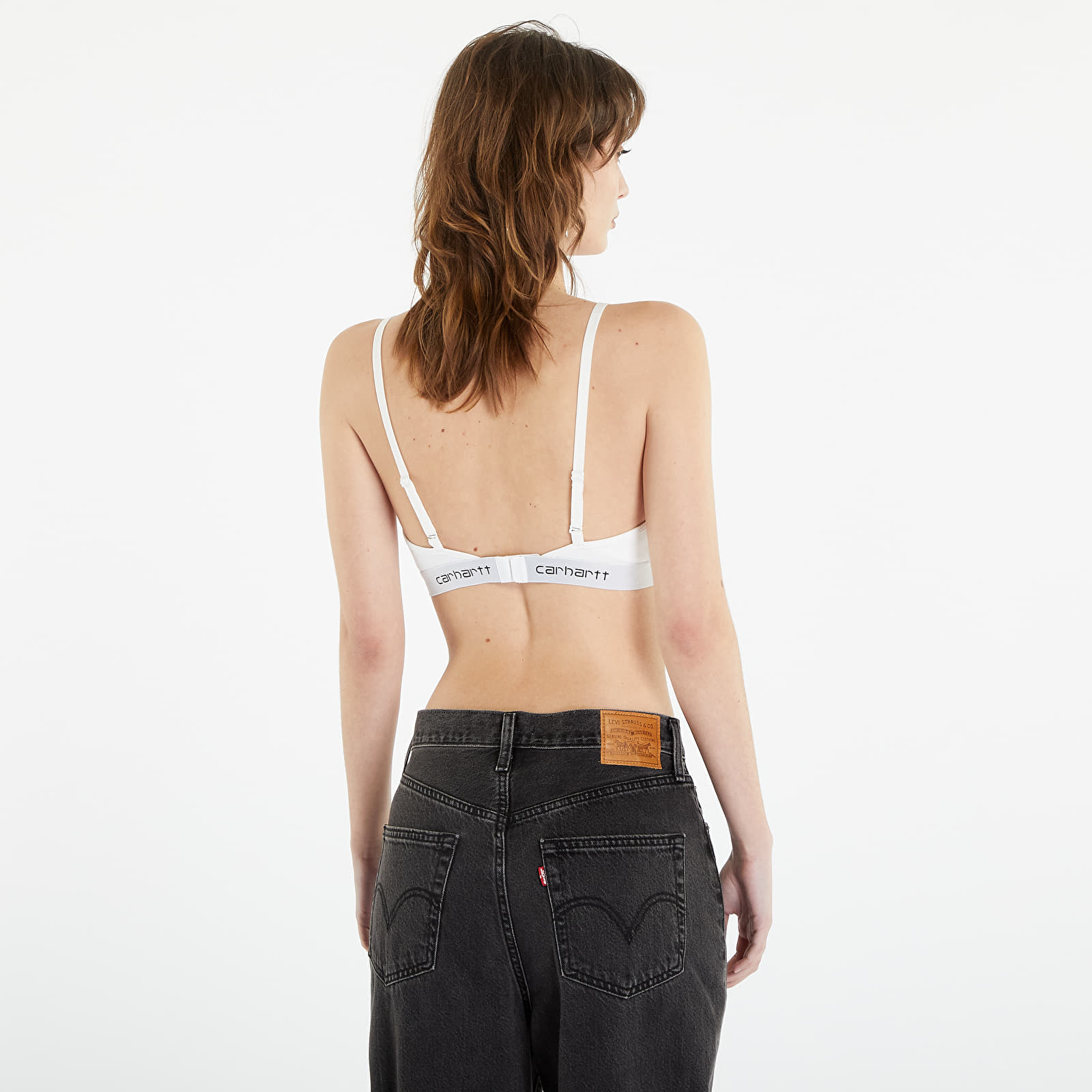BHs Carhartt WIP W' Script Triangle Bra White