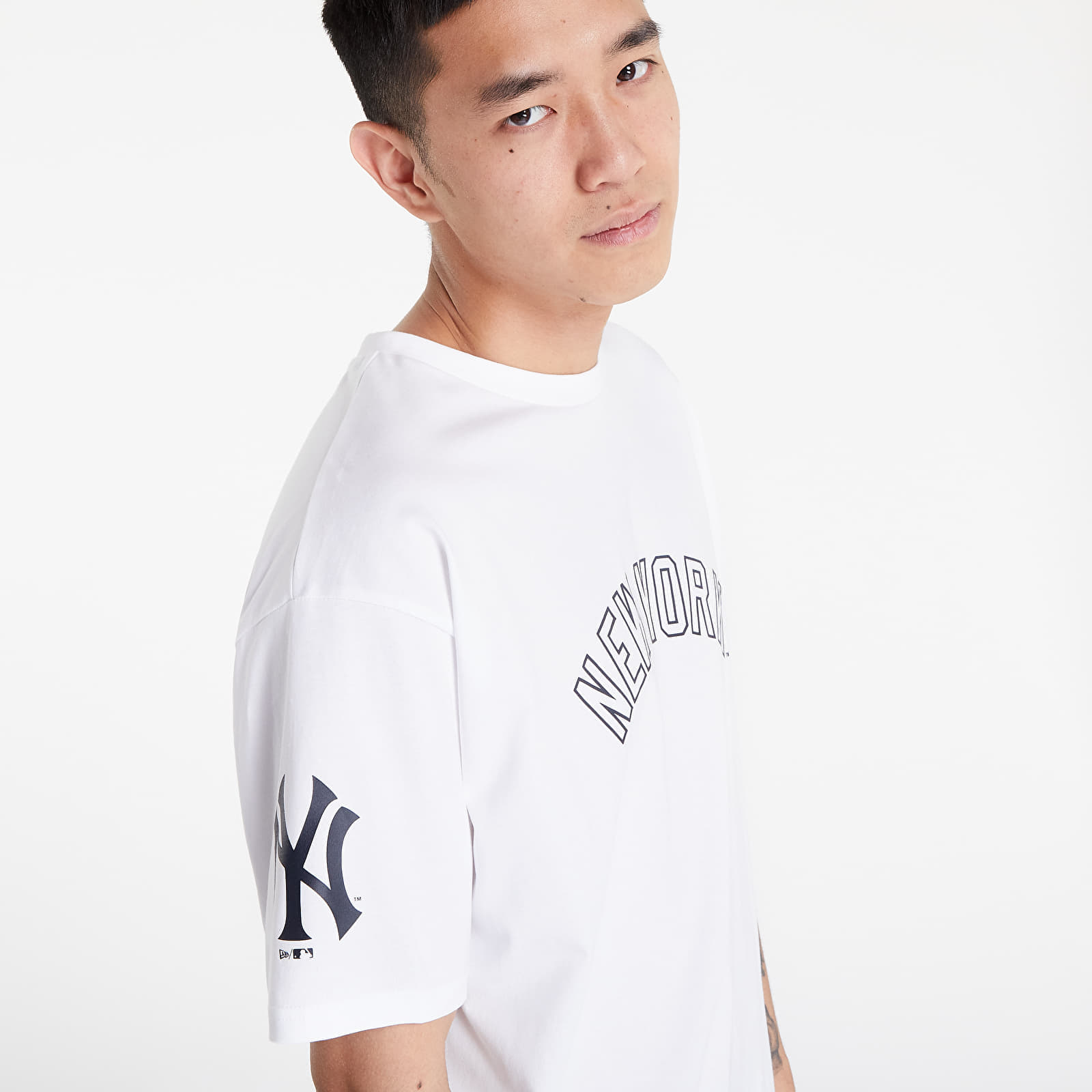 Tričká New Era New York Yankees Washed Pack Wordmark T-Shirt White