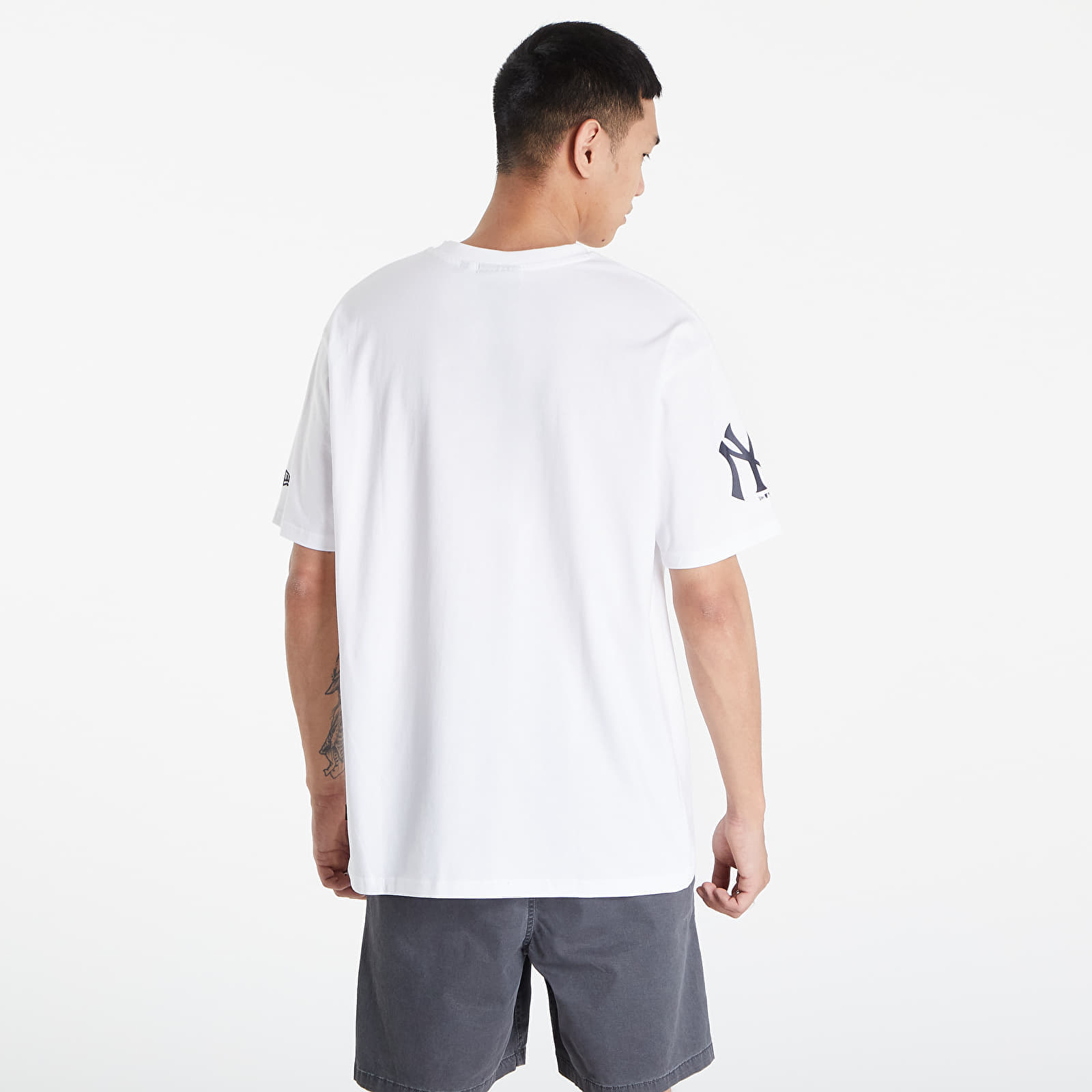 Tričká New Era New York Yankees Washed Pack Wordmark T-Shirt White