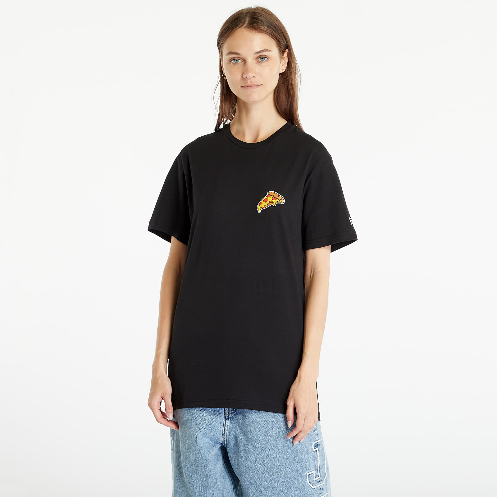 Koszulki New Era Pizza Graphic T-Shirt UNISEX Black/ Dark Green