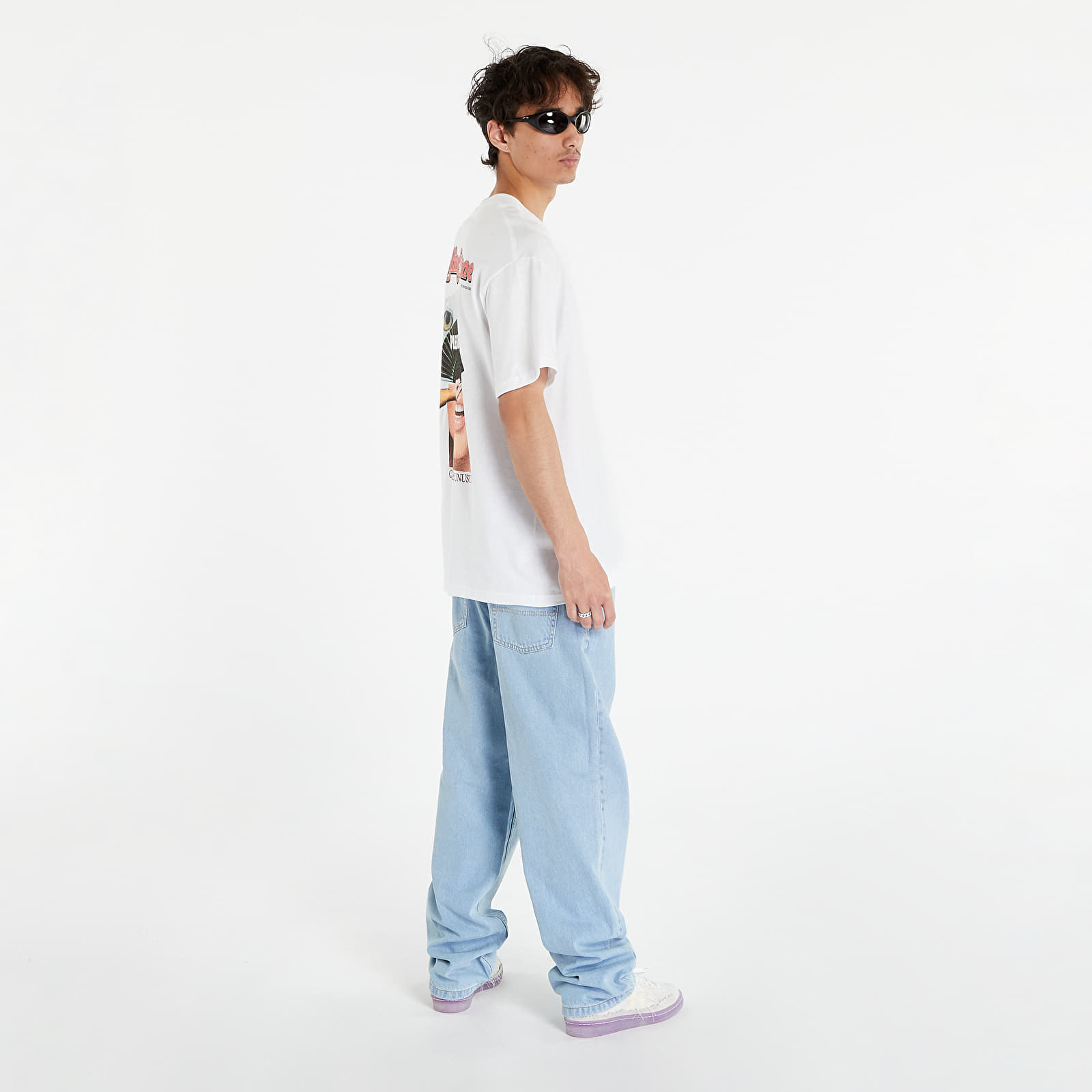 T-krekli PLEASURES Rolling Stone T-Shirt White