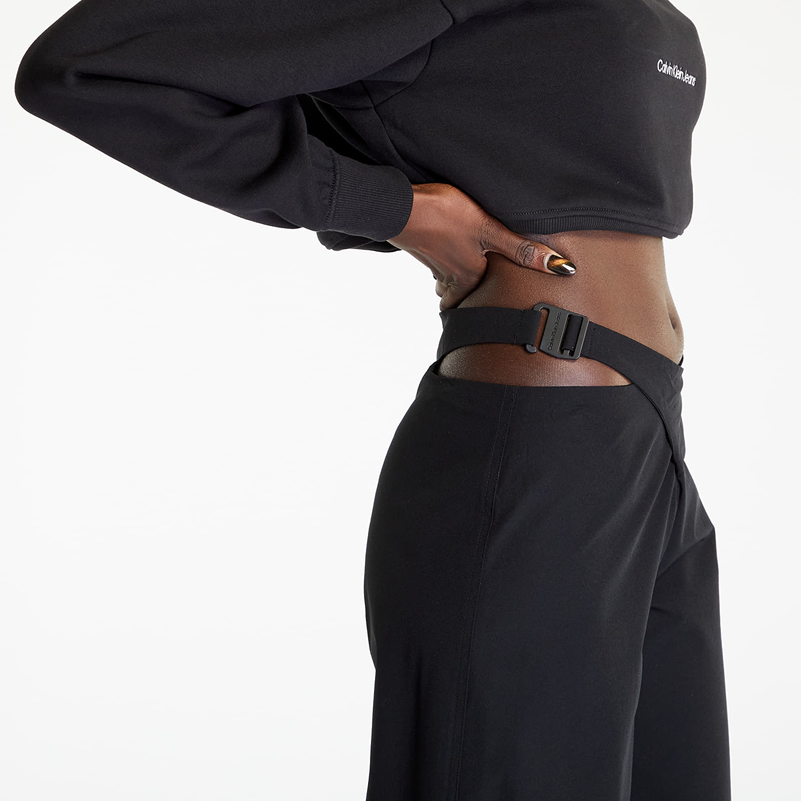 Παντελόνια CALVIN KLEIN JEANS Cut Out Utility Pants Black
