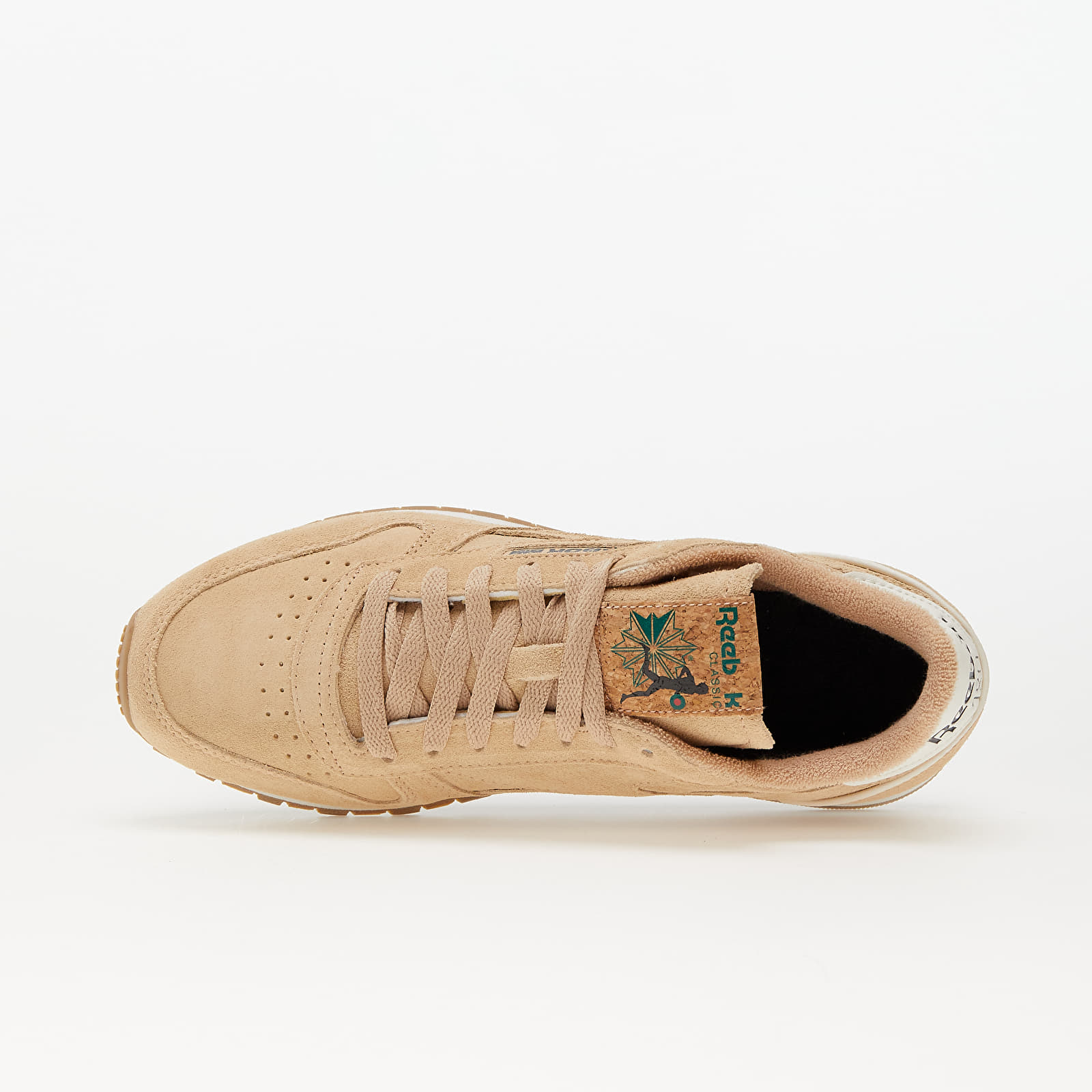 Men's sneakers and shoes Reebok Classic Leather 1983 Vintage Sahara/ Glen Green/ Reebok Rubber Gum-04