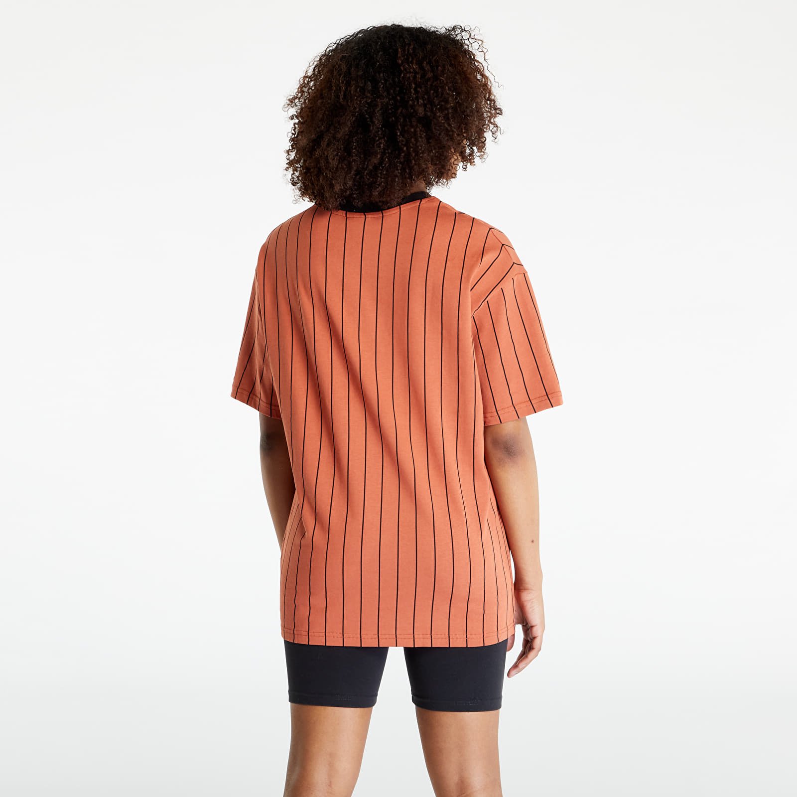 T-shirts New Era Pinstripe Oversized T-Shirt Medium Brown/ Black