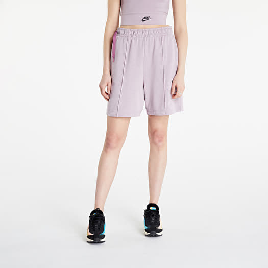 Shorts Nike Sportswear French Terry Fleece High Rise Shorts Dnc Plum Fog Queens
