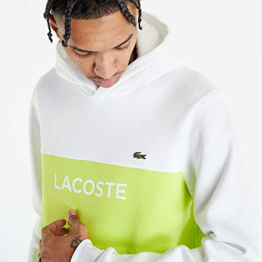 Lacoste white sweatshirt hot sale