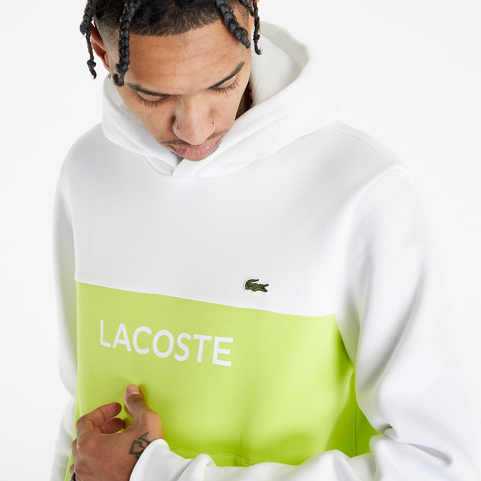 Lacoste white sweatshirt top