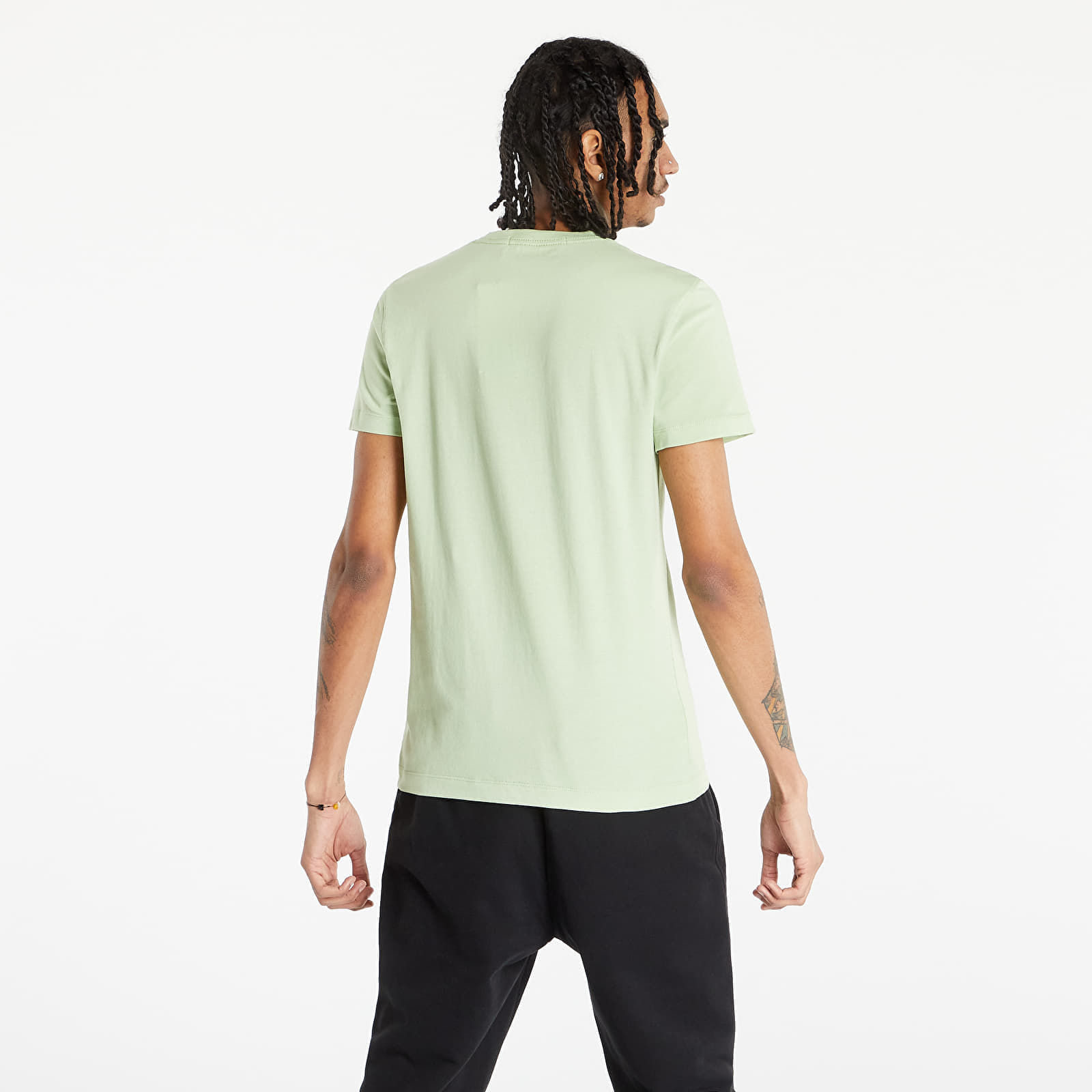 Trička CALVIN KLEIN JEANS Stacked Logo Tee Jaded Green