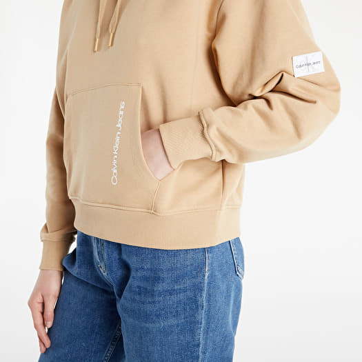 Calvin klein sales patch logo hoodie