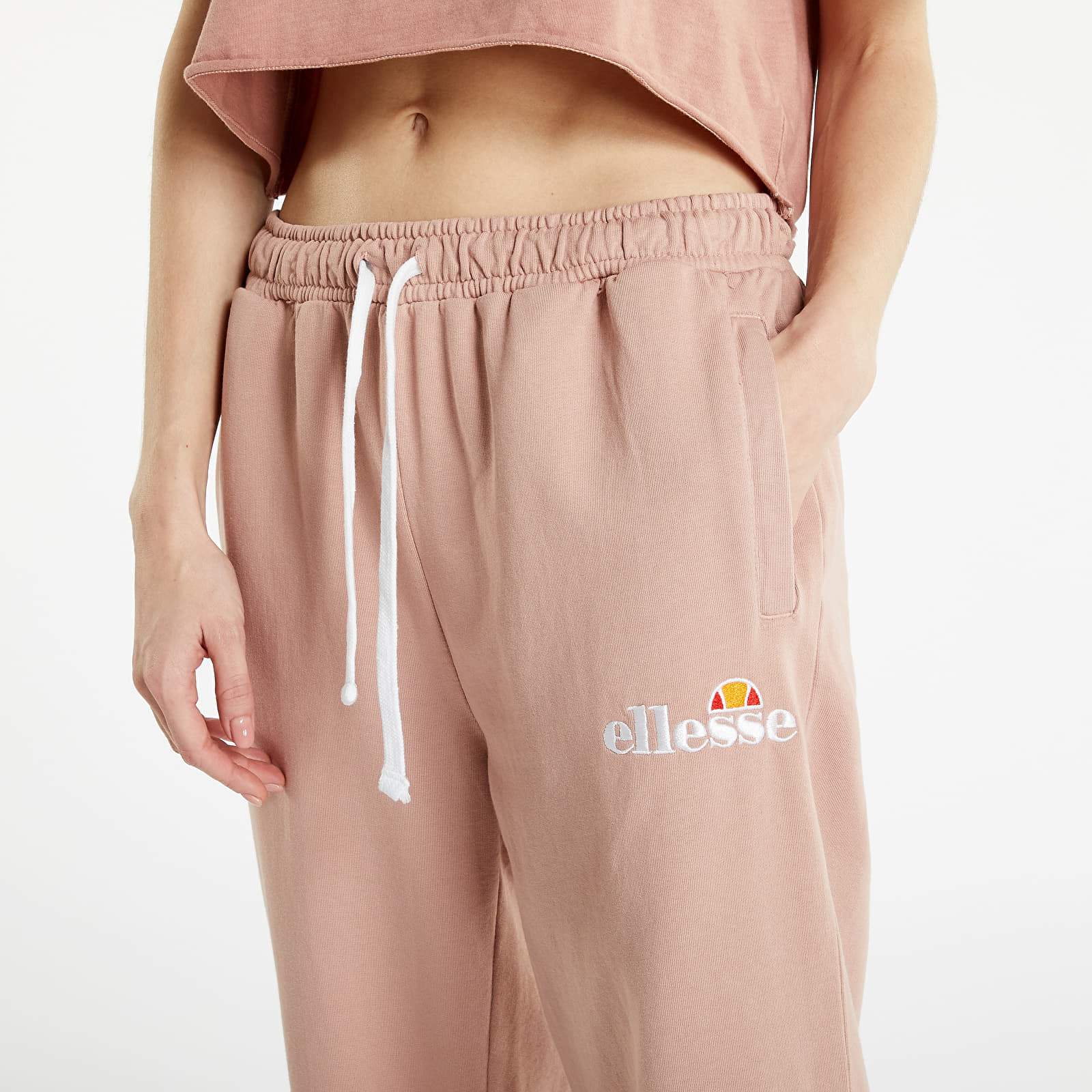 Sweatbroeken ellesse Taran Cropped Jog Pant Pink Queens
