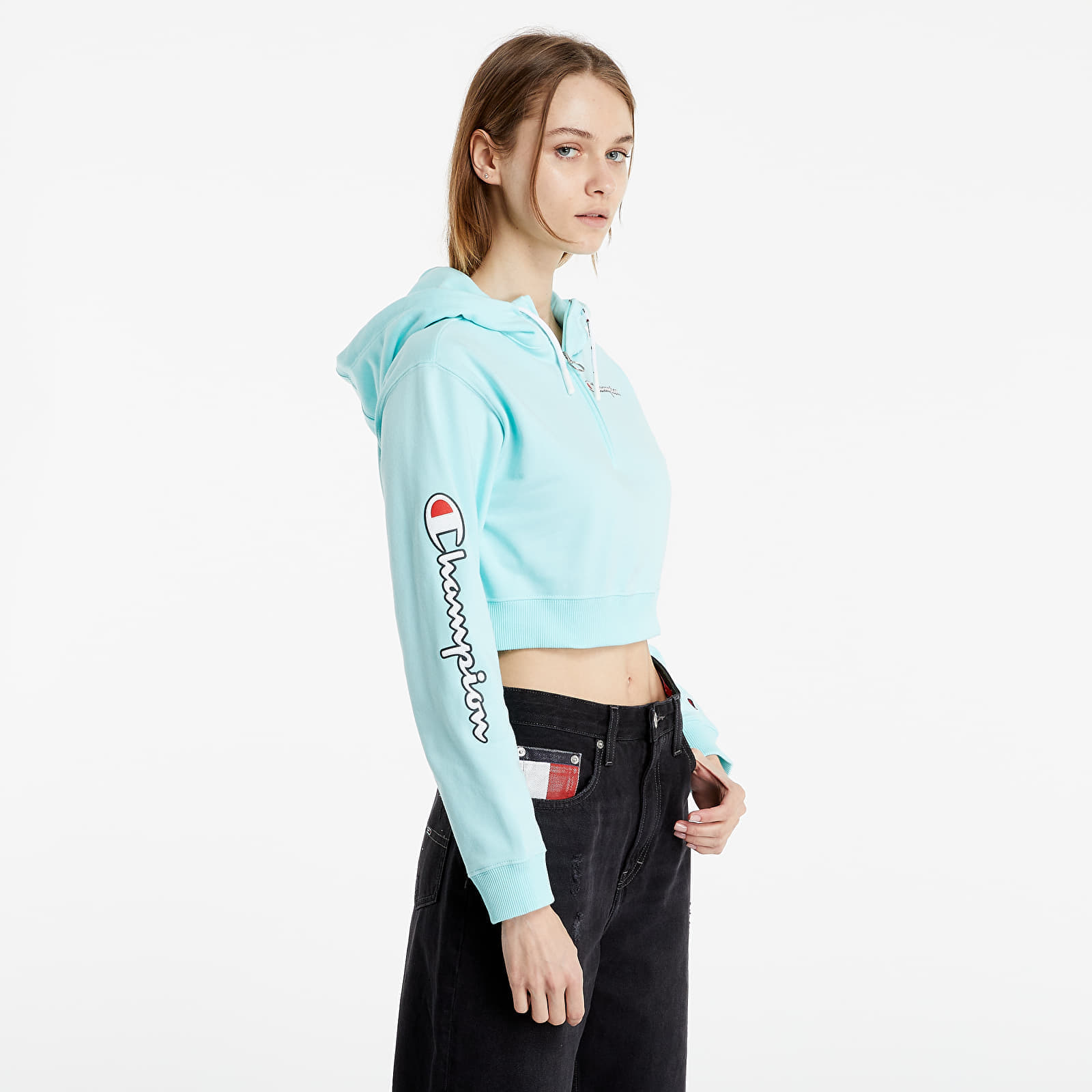 Crop hoodie champion top