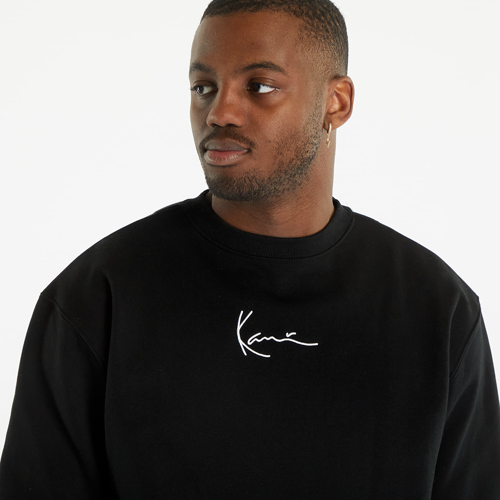 Hoodies and sweatshirts  Karl Kani Small Signature Crew Black