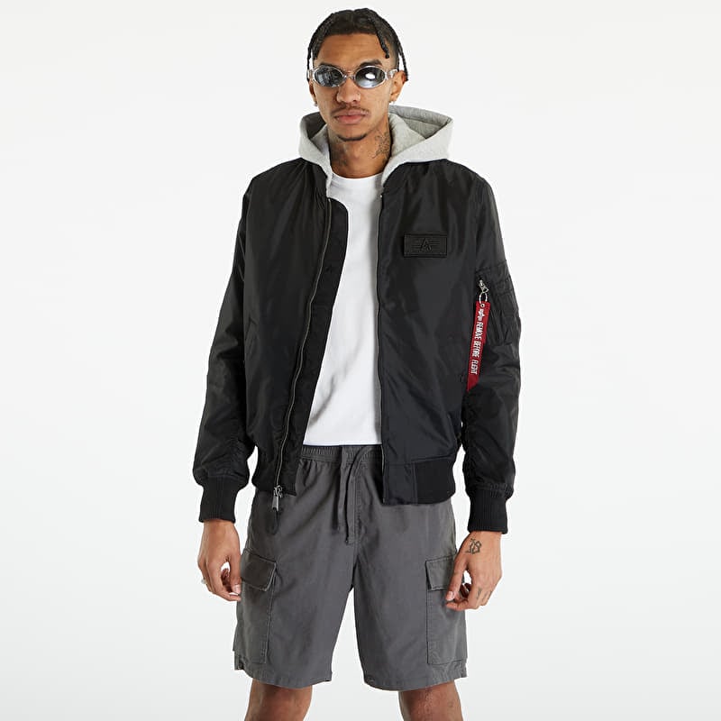 Bunda Alpha Industries MA-1 TT Hood Black