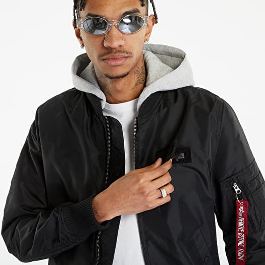 Black bomber jacket alpha industries shop