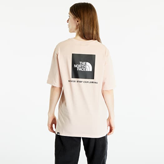 T Shirts The North Face Relaxed Redbox Tee Pink Moss Queens