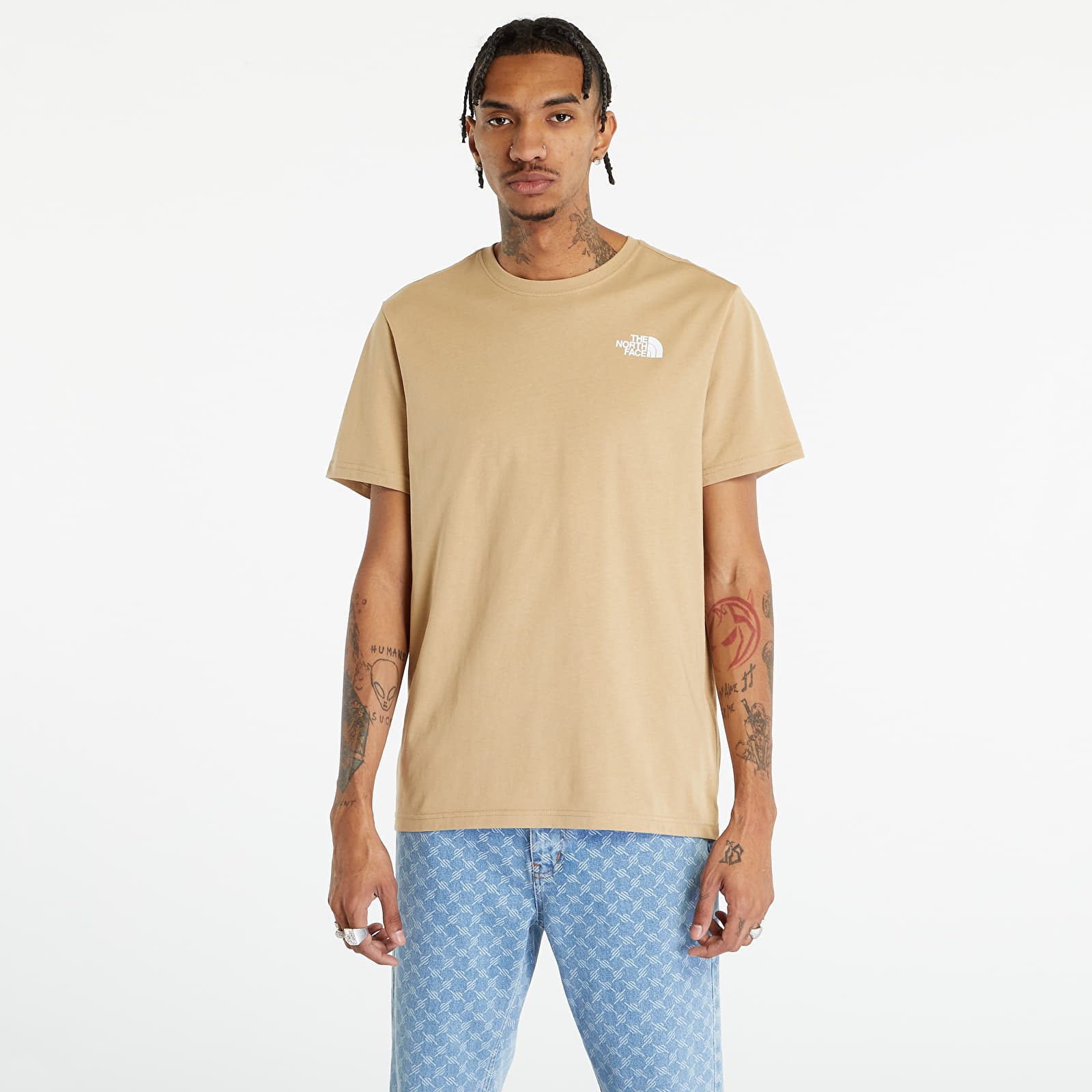 T-krekli The North Face Redbox Short Sleeve Tee Khaki Stone