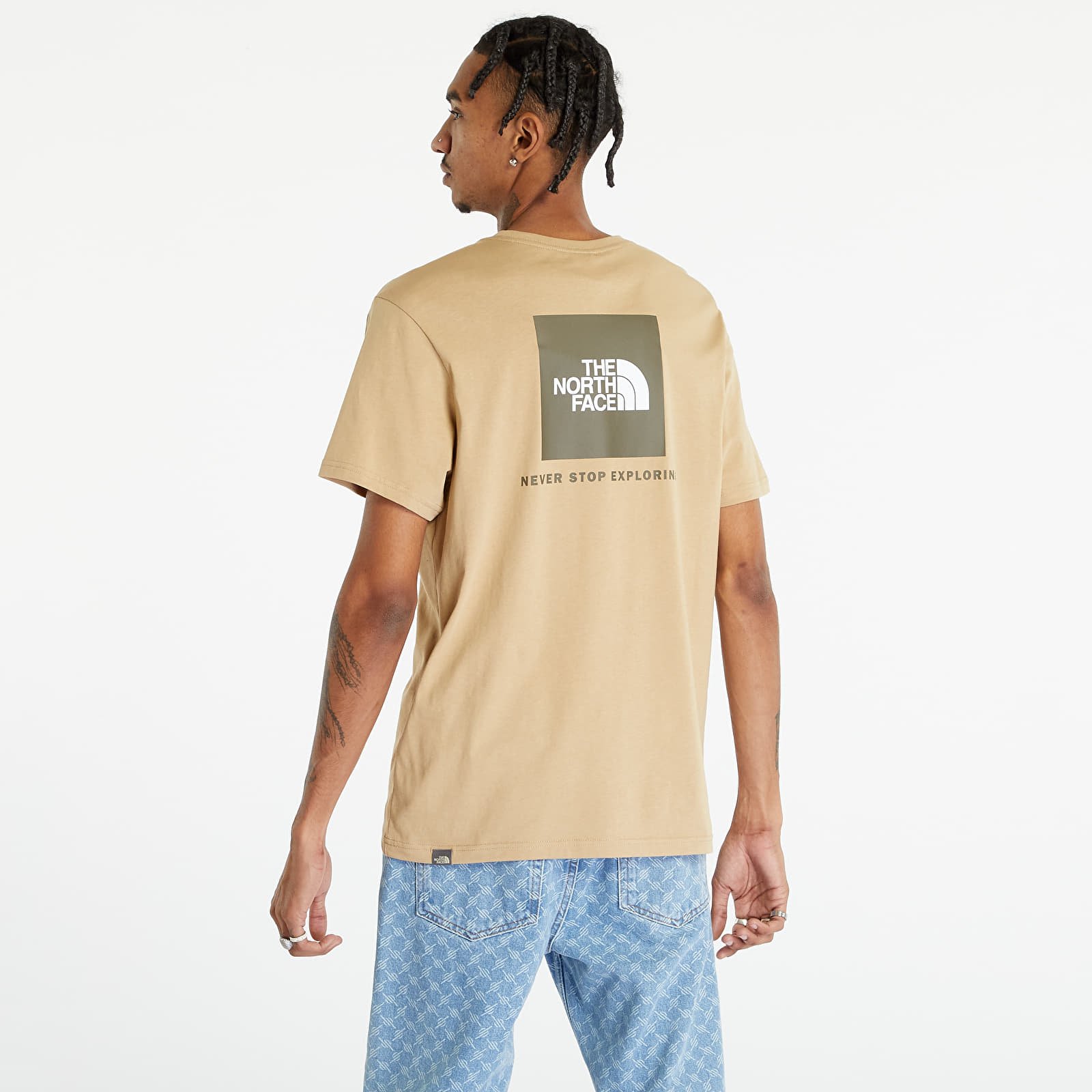 T-krekli The North Face Redbox Short Sleeve Tee Khaki Stone