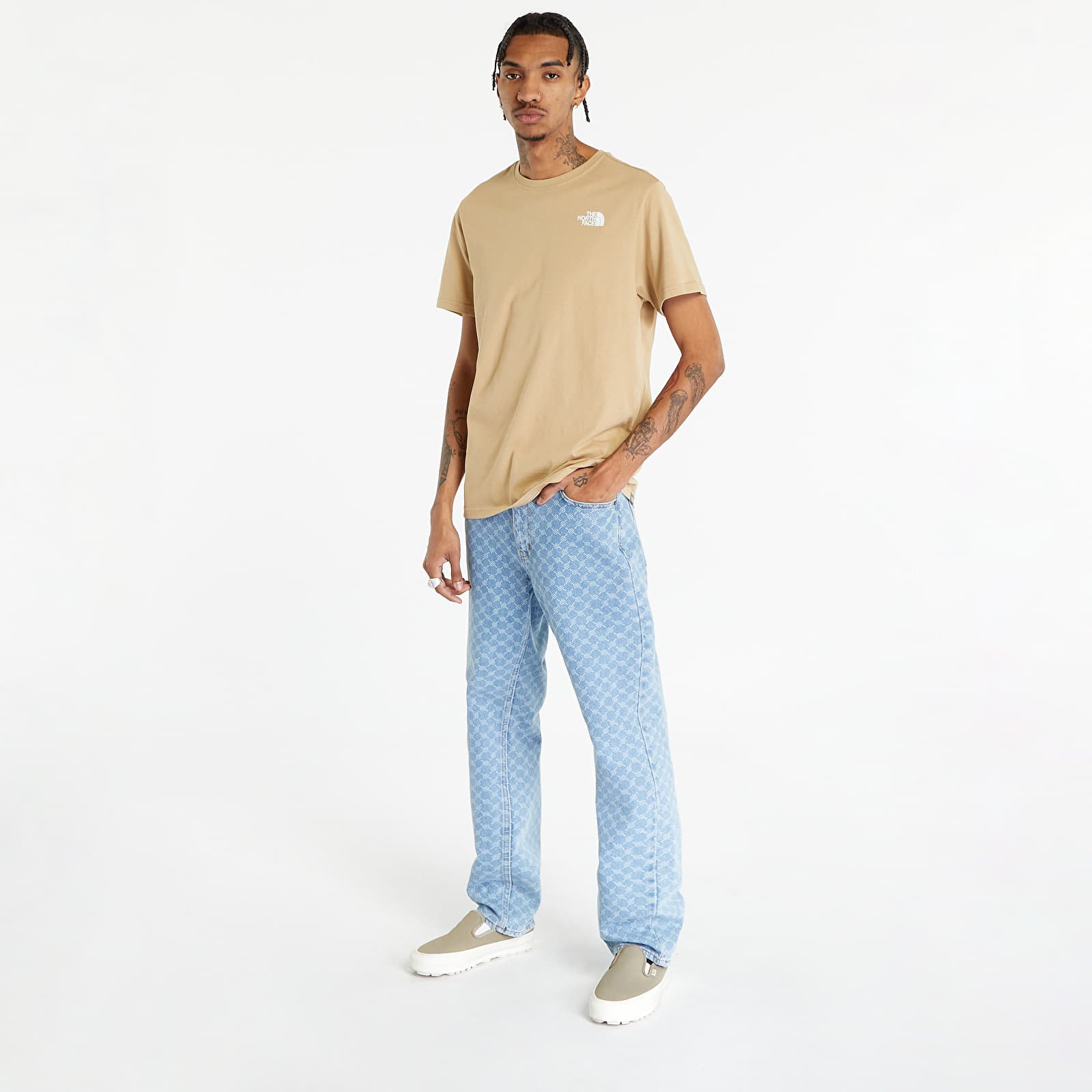 T-krekli The North Face Redbox Short Sleeve Tee Khaki Stone