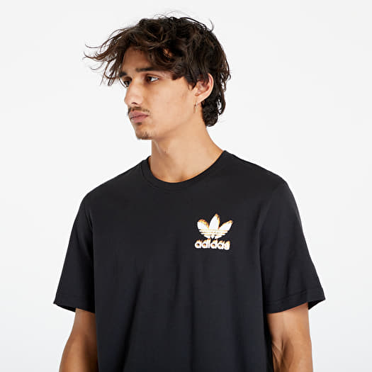 | Black Fire Tee Trefoil adidas Graphics T-shirts Queens Originals