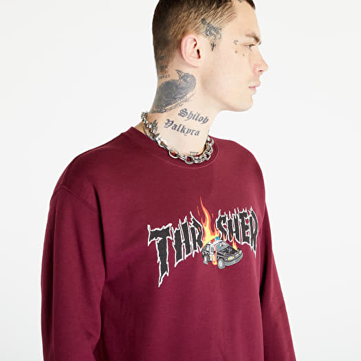 Sweatshirts Thrasher Cop Car Crewneck Maroon Queens