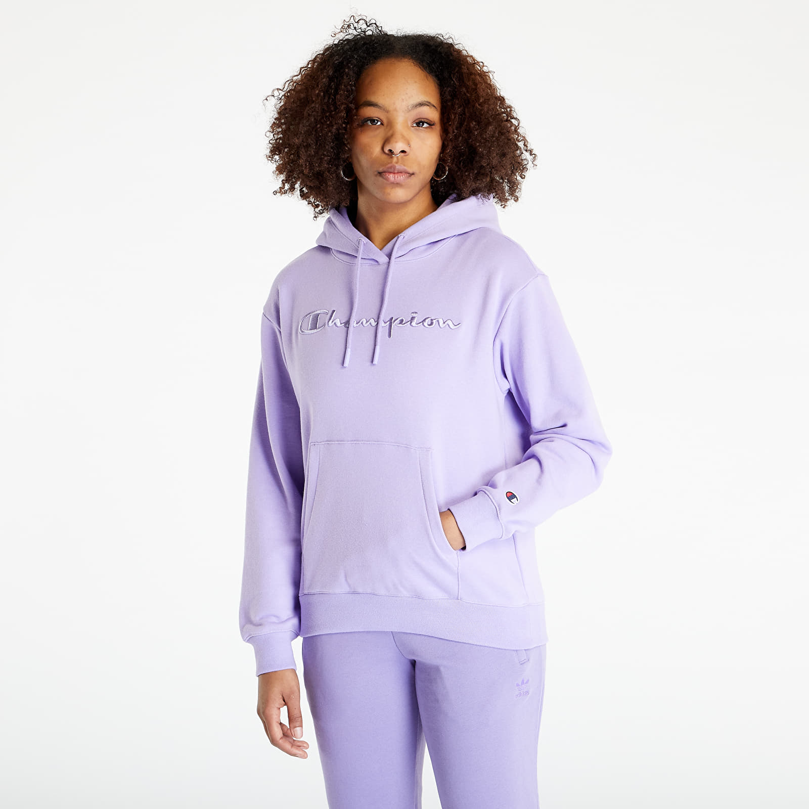 Lilac champion hoodie women's discount