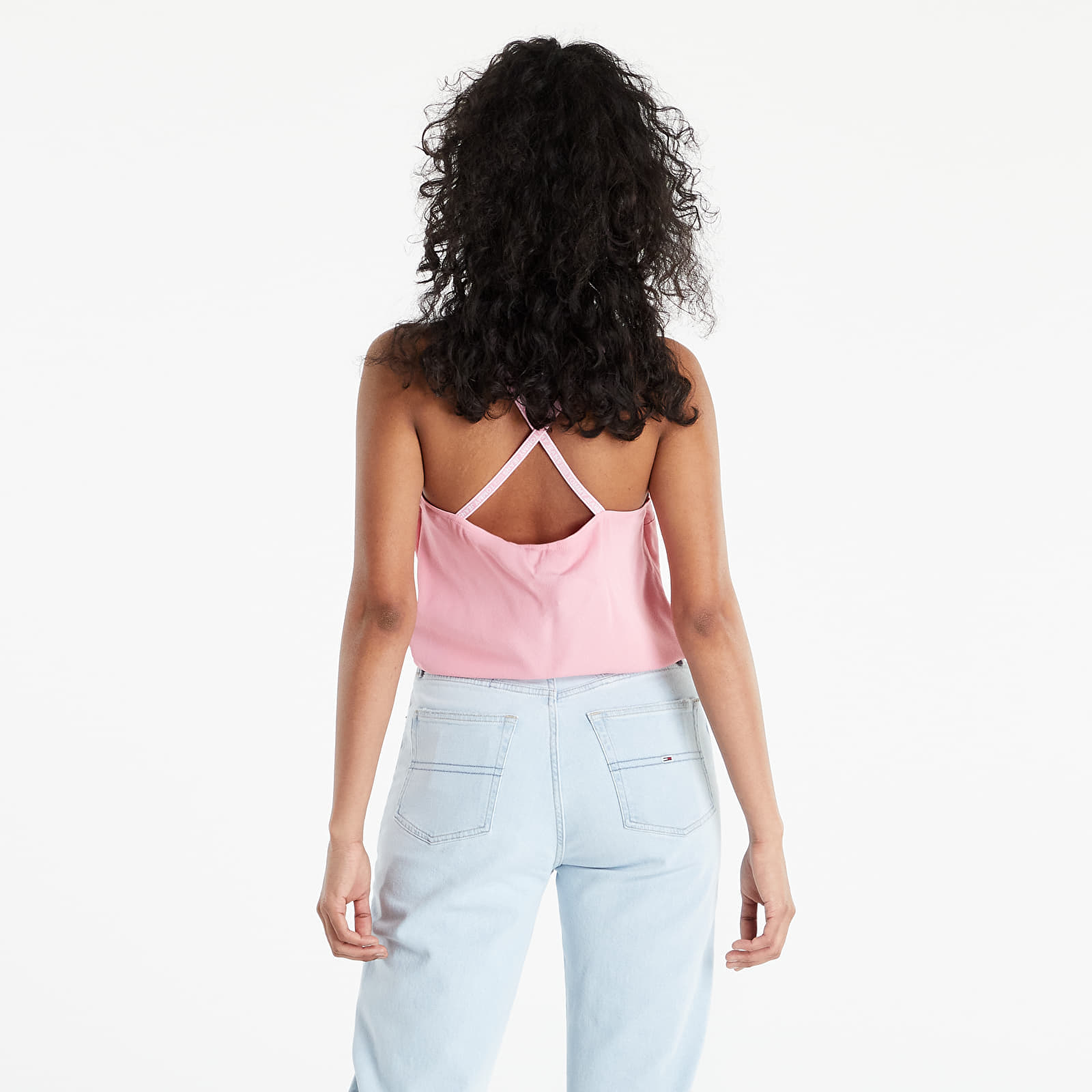 Tank Tops TOMMY JEANS Essential Strappy Top Fresh Pink