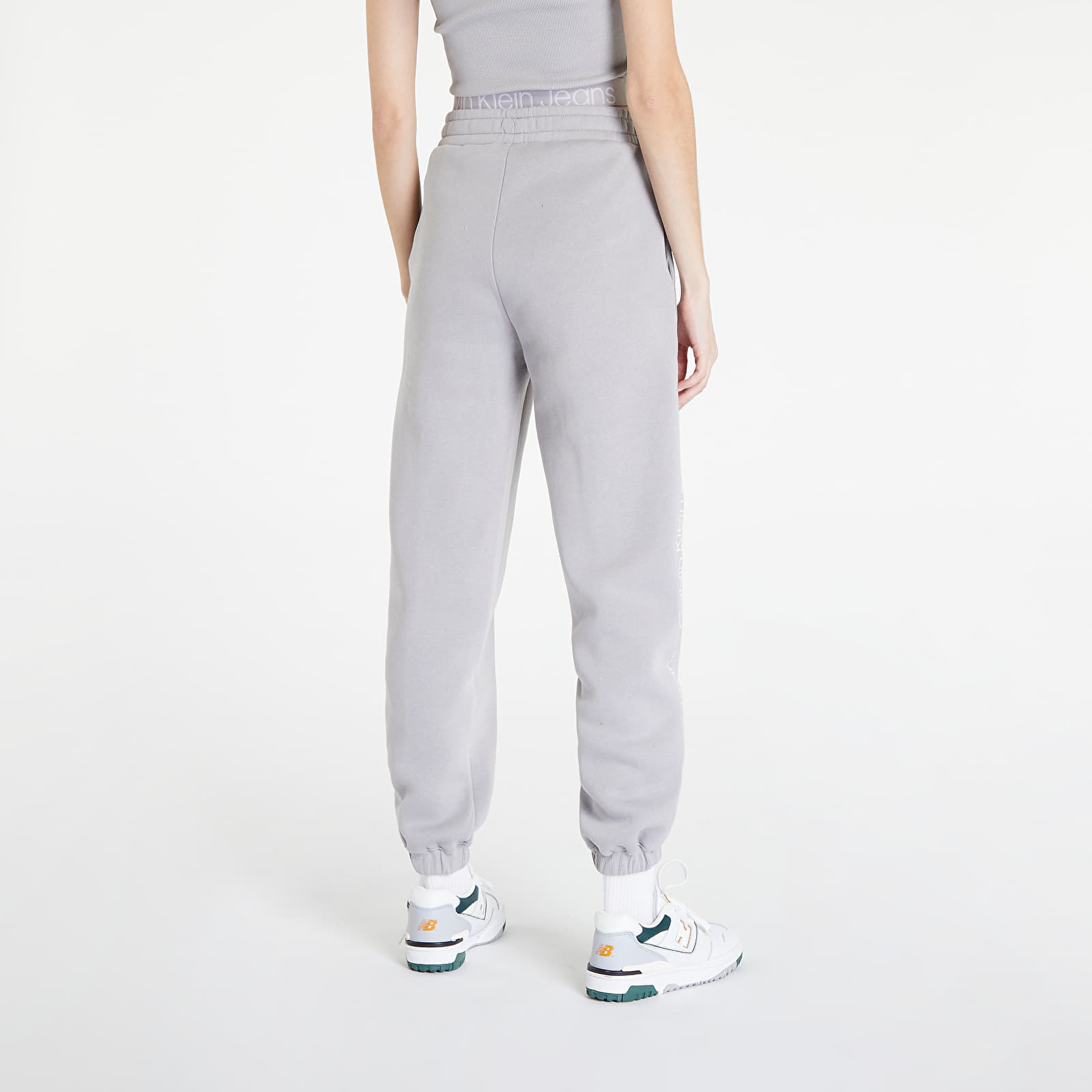 Sweatpants CALVIN KLEIN JEANS Logo Tape Jogger Pants Mercury Grey