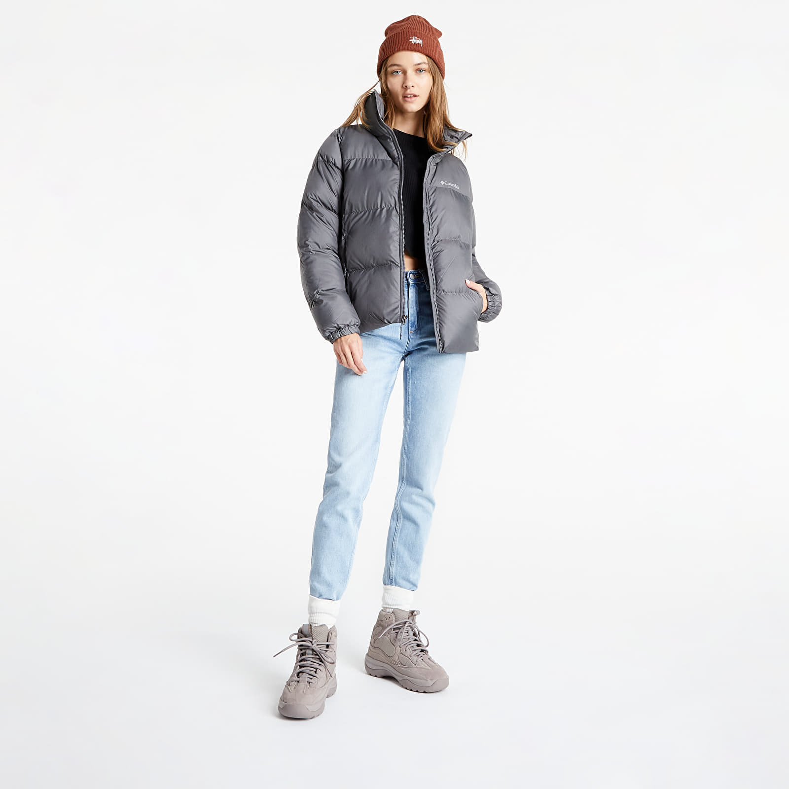 Striukės ir paltai Columbia Puffect™ Jacket City Grey