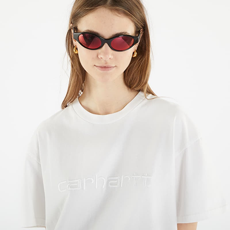 T-shirt Carhartt WIP Duster Short Sleeve T-Shirt UNISEX White Garment Dyed