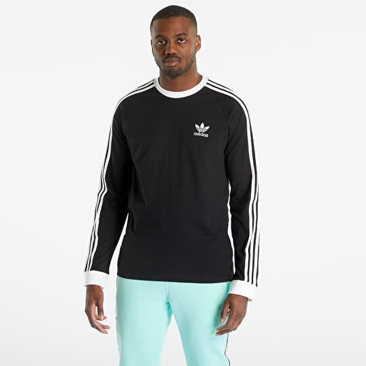 T-shirts adidas Originals Adicolor Classics 3-Stripes Long Sleeve T-Shirt  Black | Queens