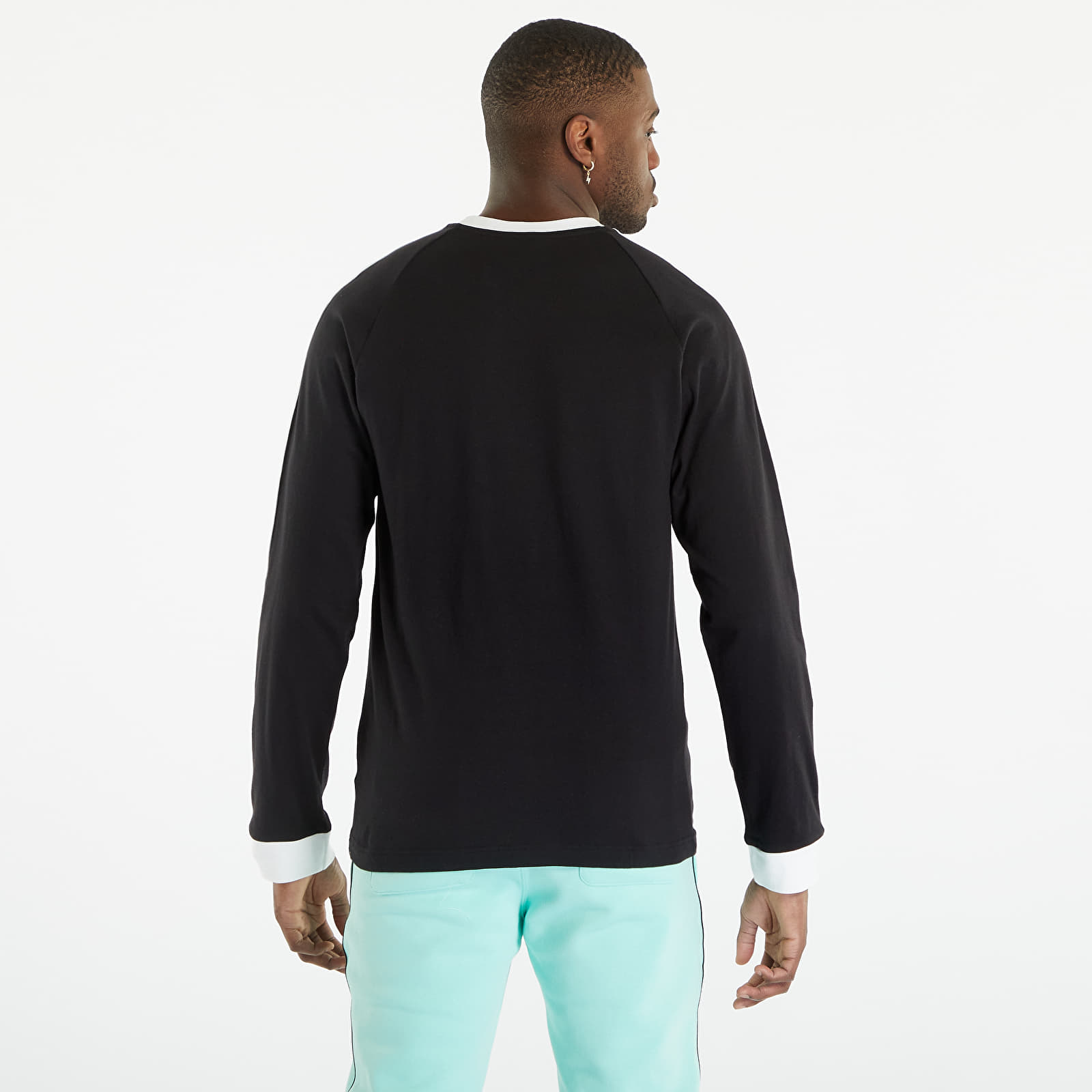 Pánská trička adidas Adicolor Classics 3-stripes Long Sleeve T-Shirt Black